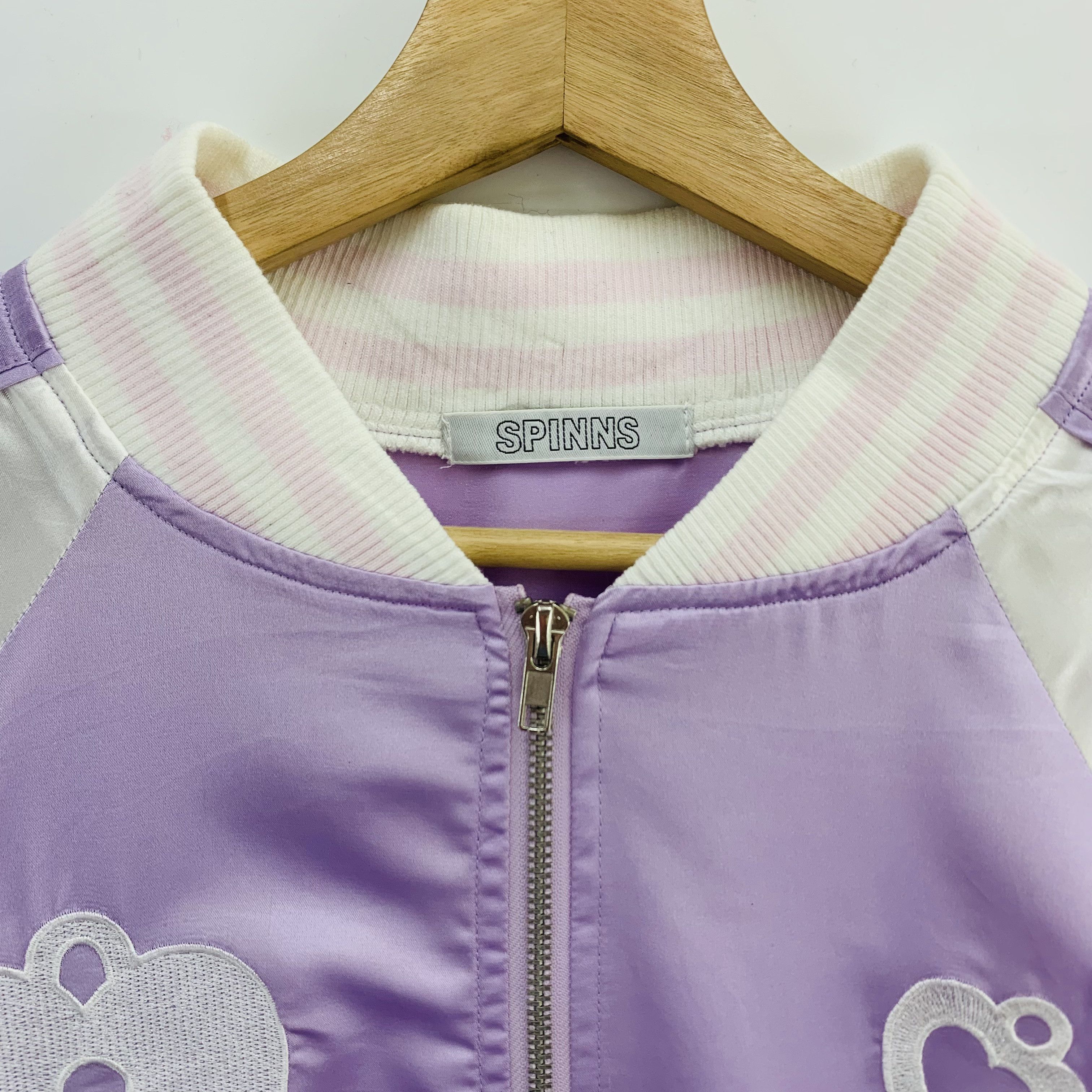 Japanese Brand × Other Spinns Jacket Embroidery Spell Out Purple Jacket Size US M / EU 48-50 / 2 - 5 Thumbnail