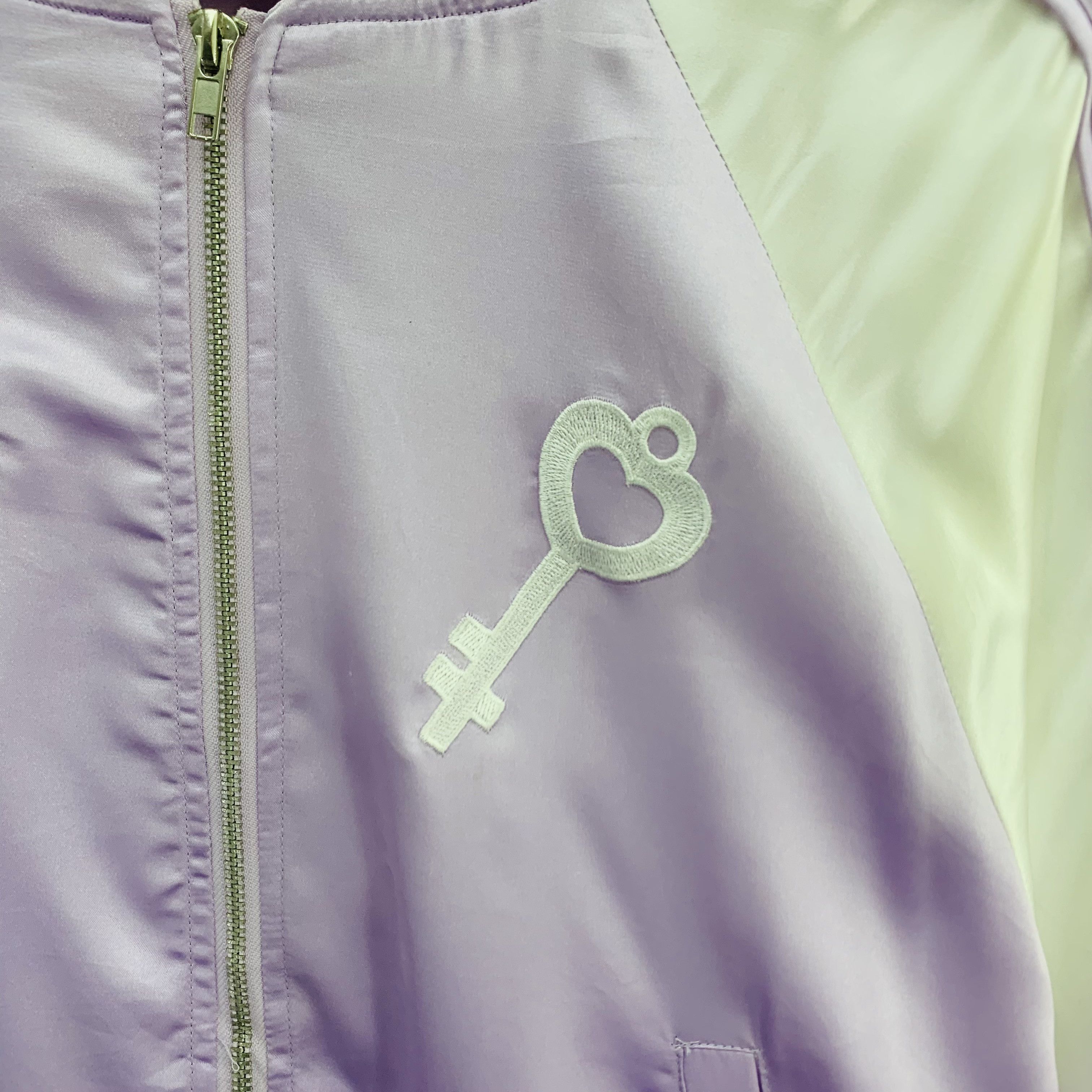 Japanese Brand × Other Spinns Jacket Embroidery Spell Out Purple Jacket Size US M / EU 48-50 / 2 - 4 Thumbnail