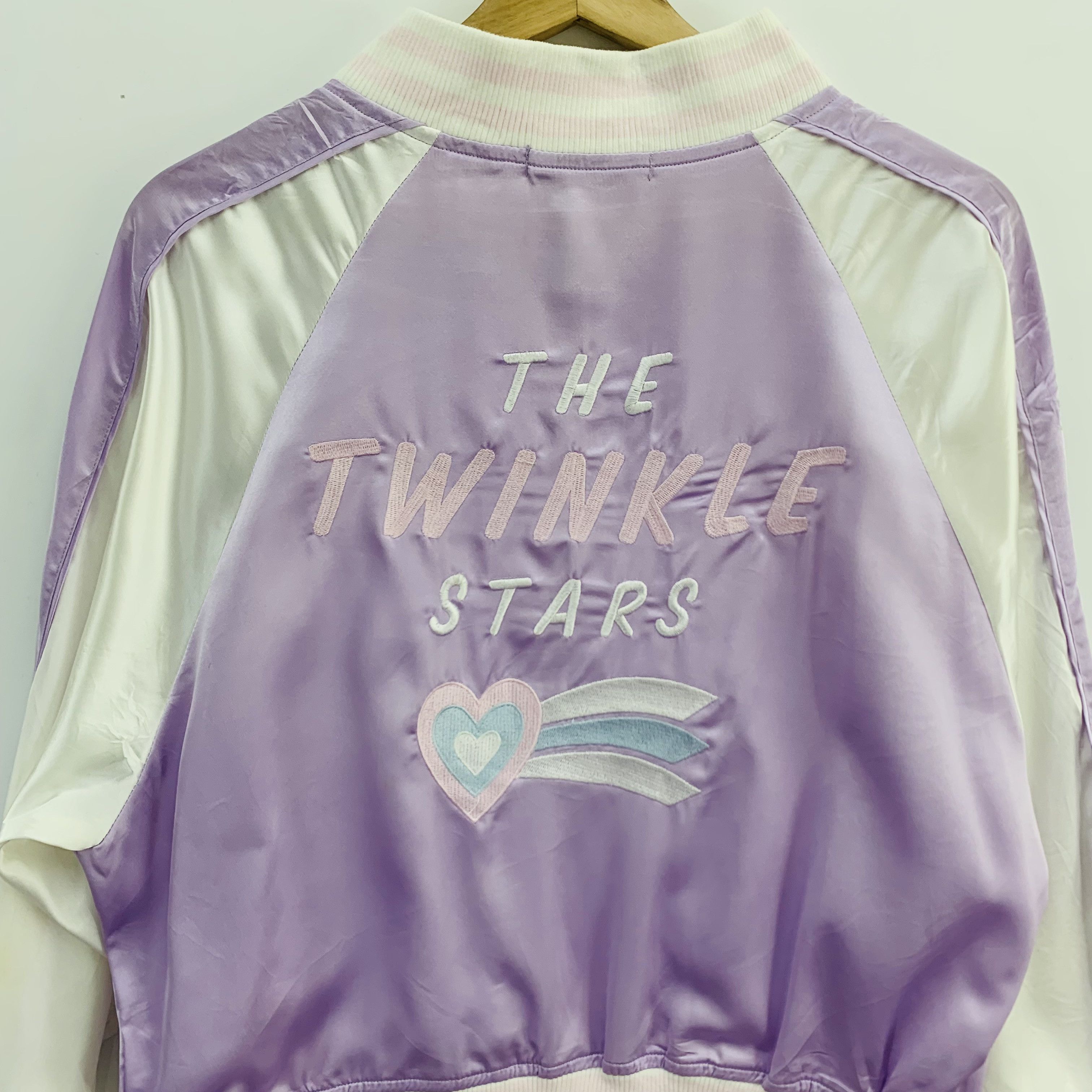 Japanese Brand × Other Spinns Jacket Embroidery Spell Out Purple Jacket Size US M / EU 48-50 / 2 - 11 Thumbnail