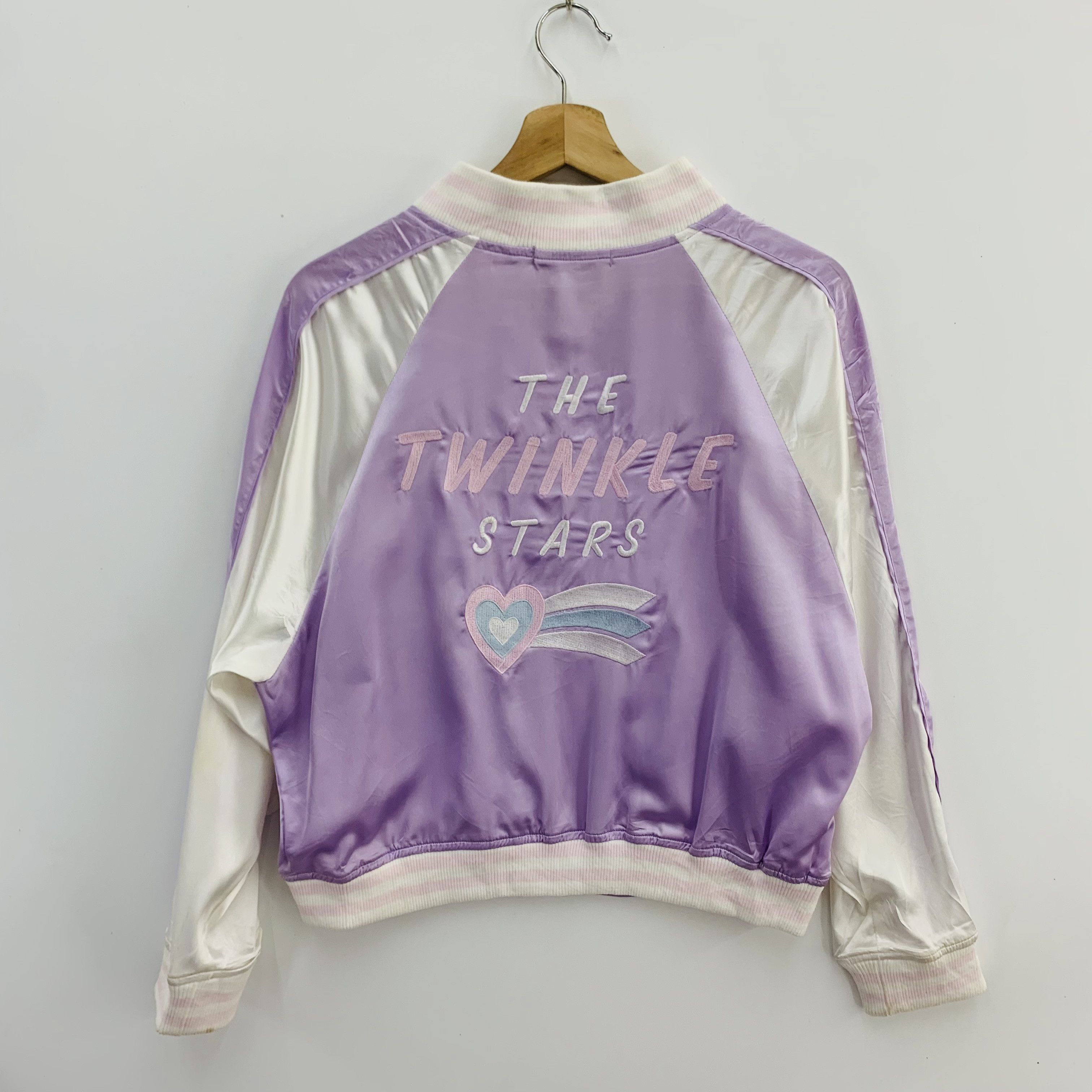 Japanese Brand × Other Spinns Jacket Embroidery Spell Out Purple Jacket Size US M / EU 48-50 / 2 - 10 Thumbnail