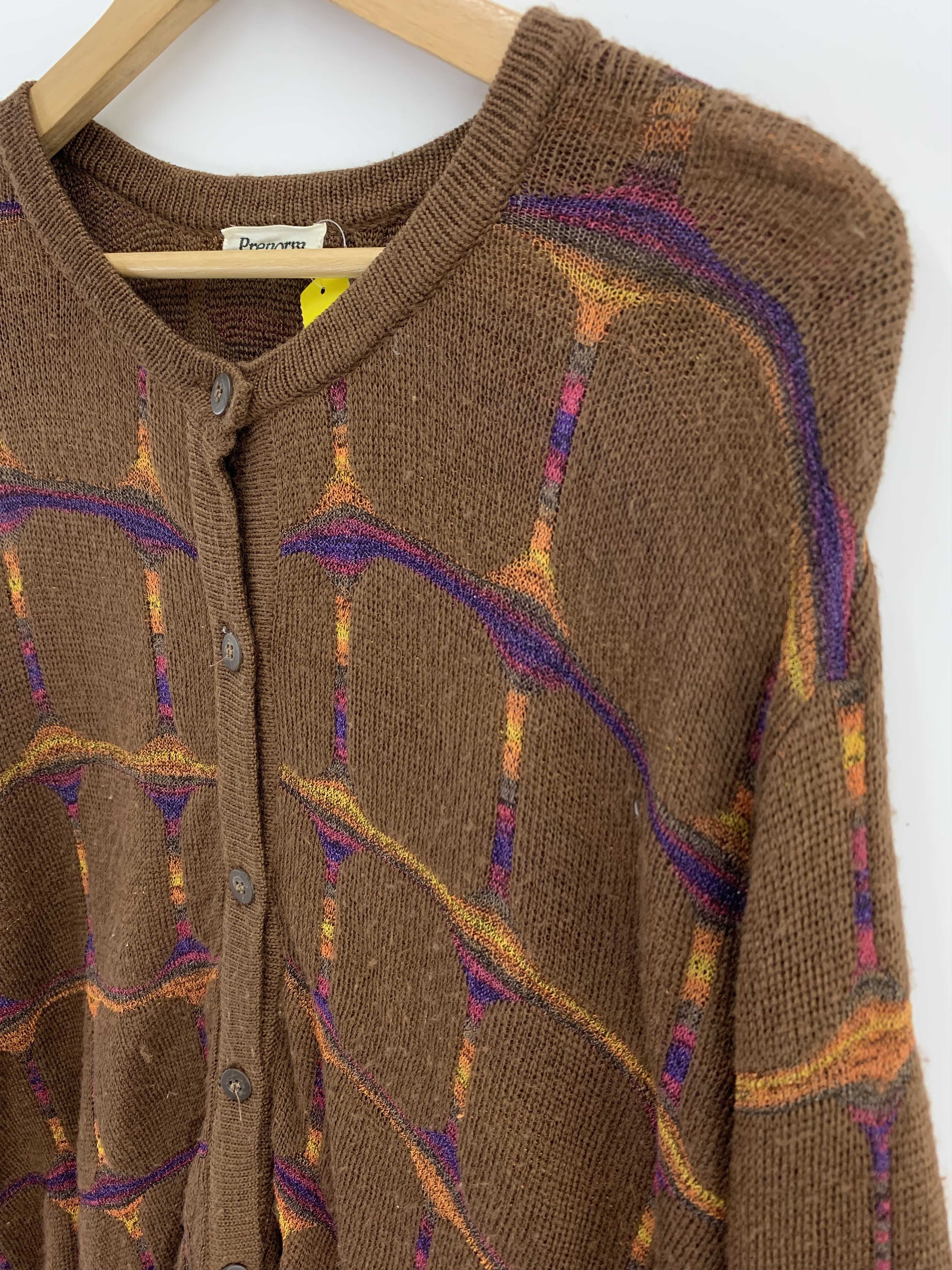 Vintage 90s Prenorm Knit Sweater Button