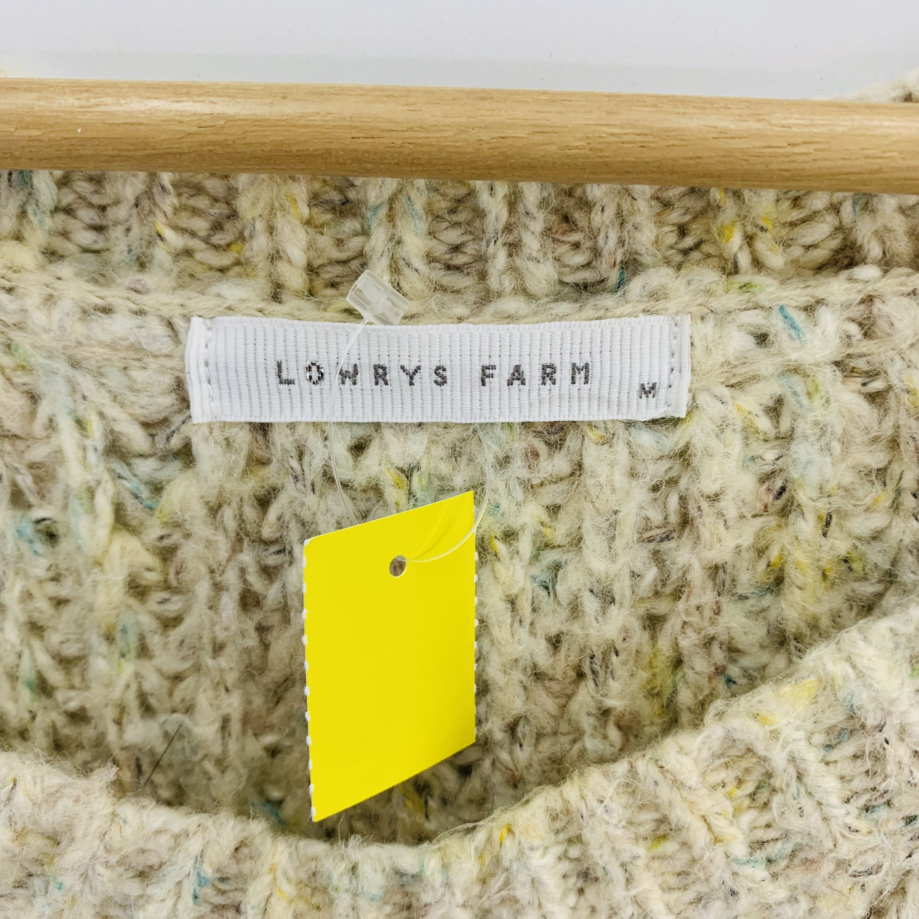 Japanese Brand Lowrys Farm Knit Crochet Sweater Womenswear Size ONE SIZE - 4 Thumbnail