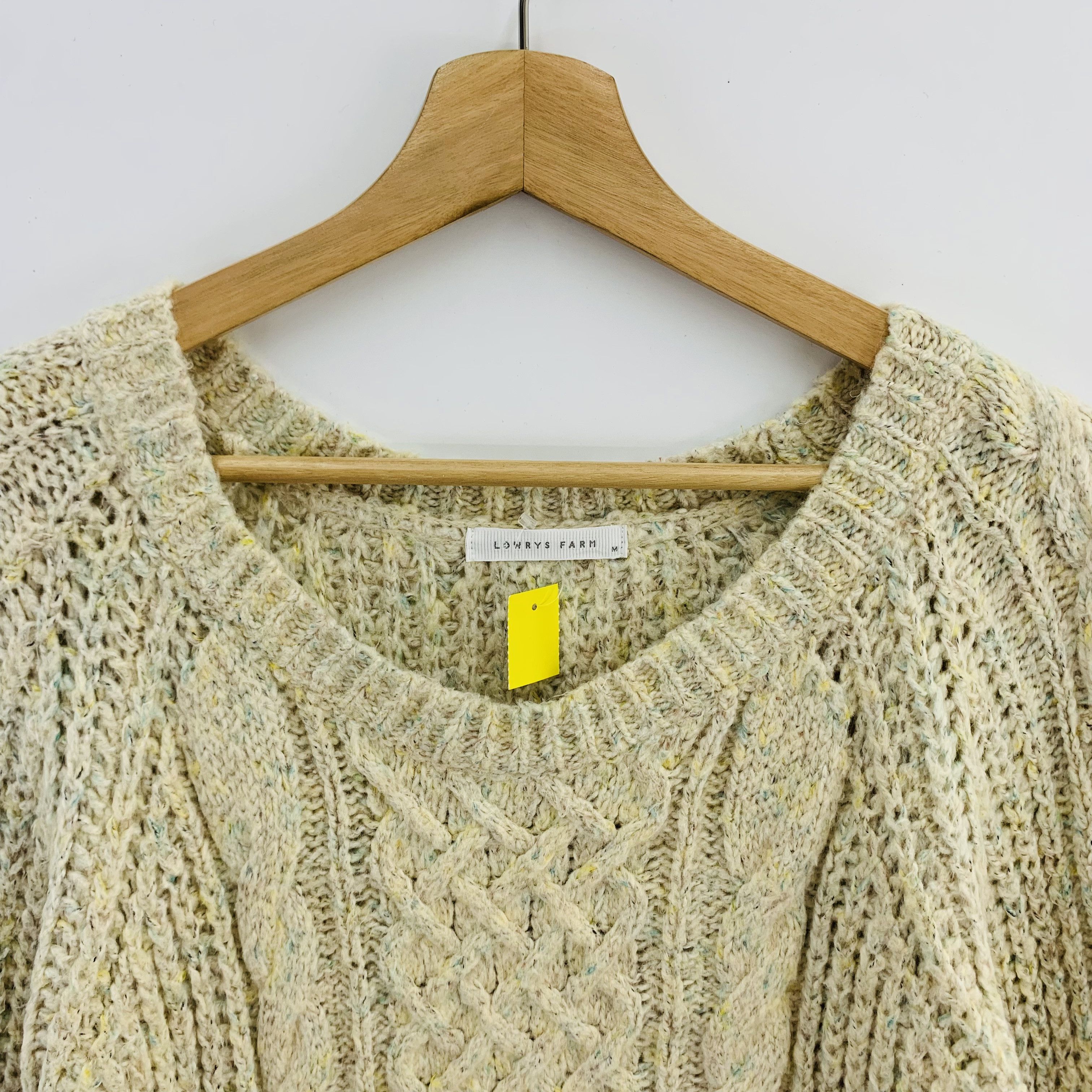 Japanese Brand Lowrys Farm Knit Crochet Sweater Womenswear Size ONE SIZE - 2 Thumbnail