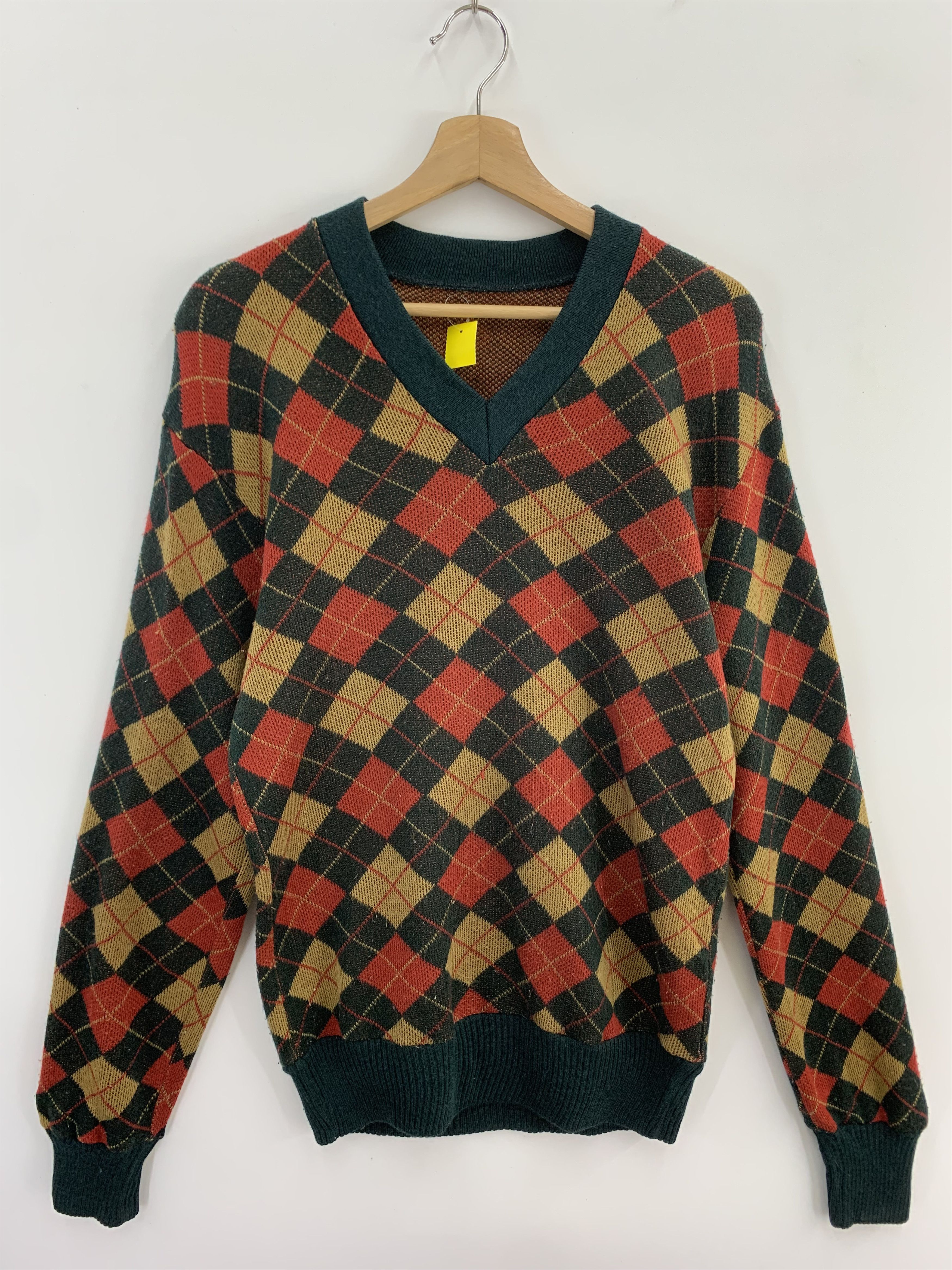 Other × Vintage Vintage Sweater V Neck Knitted Size US M / EU 48-50 / 2 - 1 Thumbnail