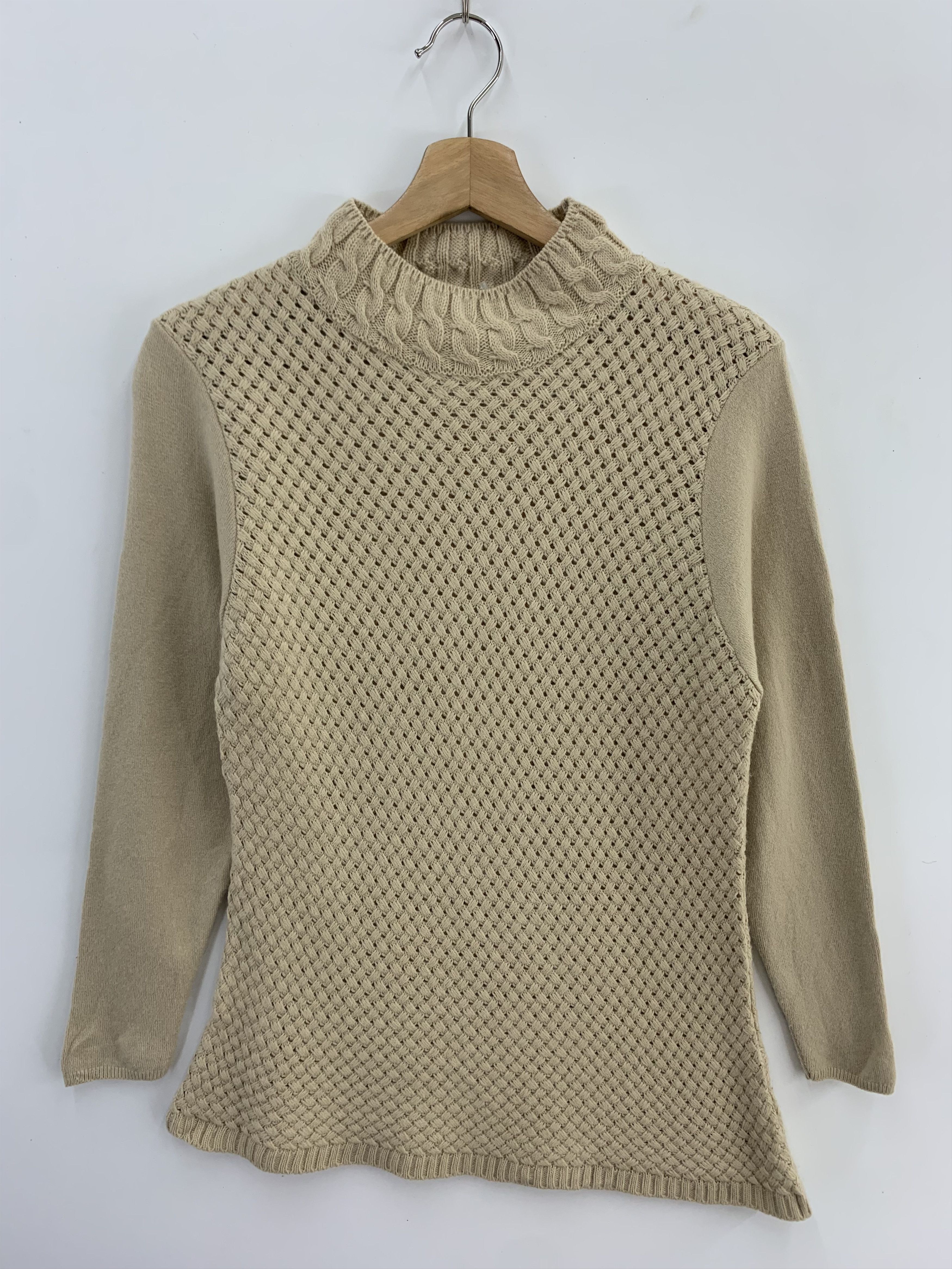Japanese Brand × Vintage You Visage Vintage 90s Crochet Shirt Knitwear Size US S / EU 44-46 / 1 - 1 Thumbnail