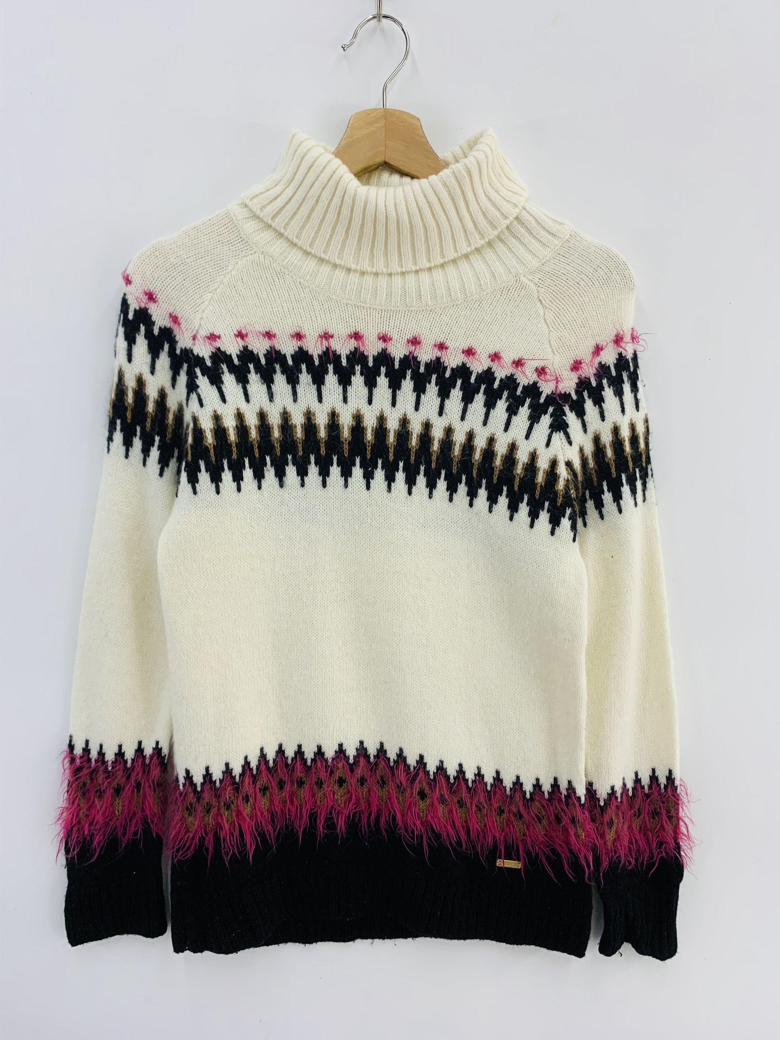 Japanese Brand Crestbridge Blue Label Wool Blend Knit Sweater Turtleneck Size US S / EU 44-46 / 1 - 1 Thumbnail