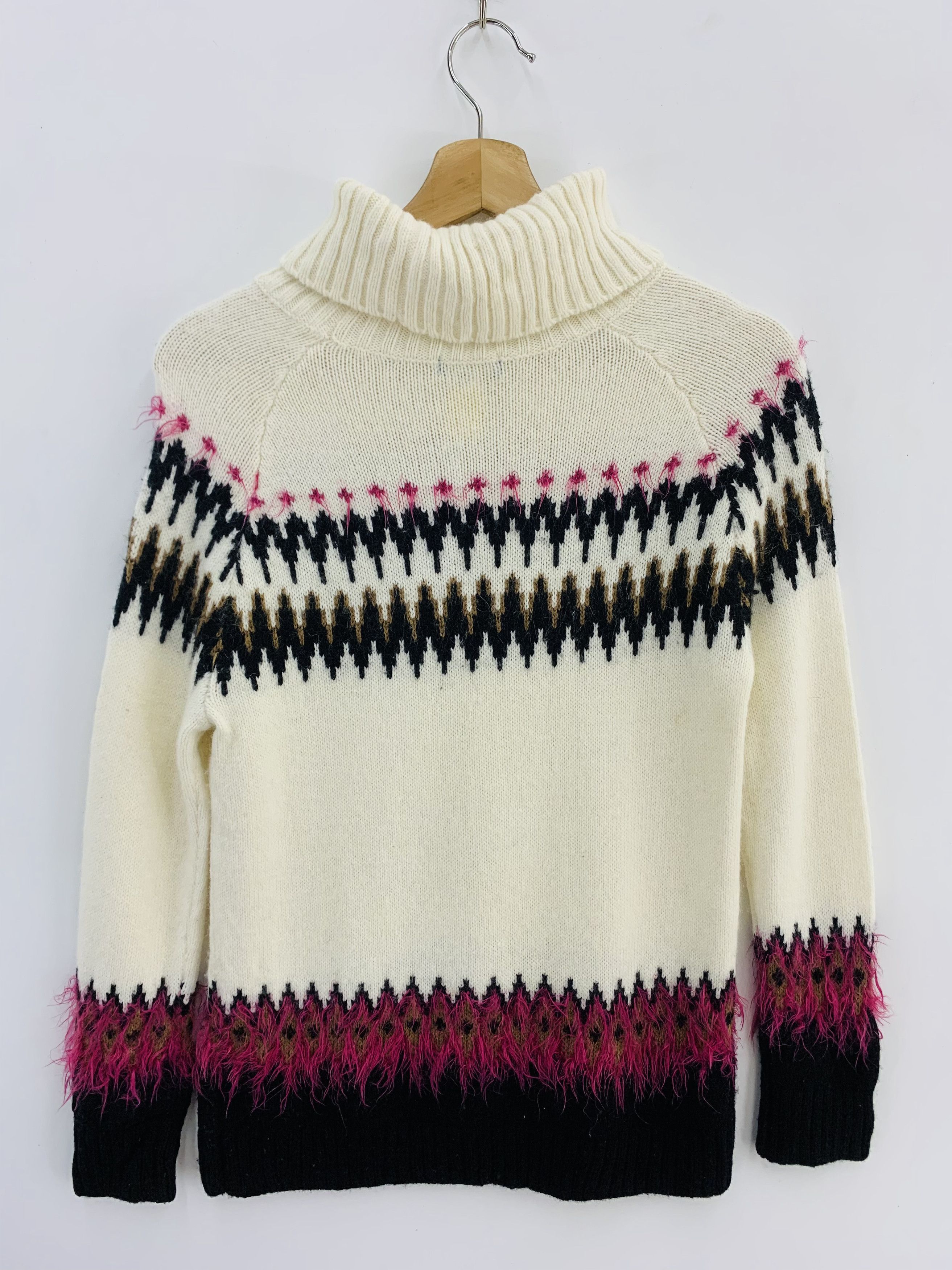 Japanese Brand Crestbridge Blue Label Wool Blend Knit Sweater Turtleneck Size US S / EU 44-46 / 1 - 2 Thumbnail
