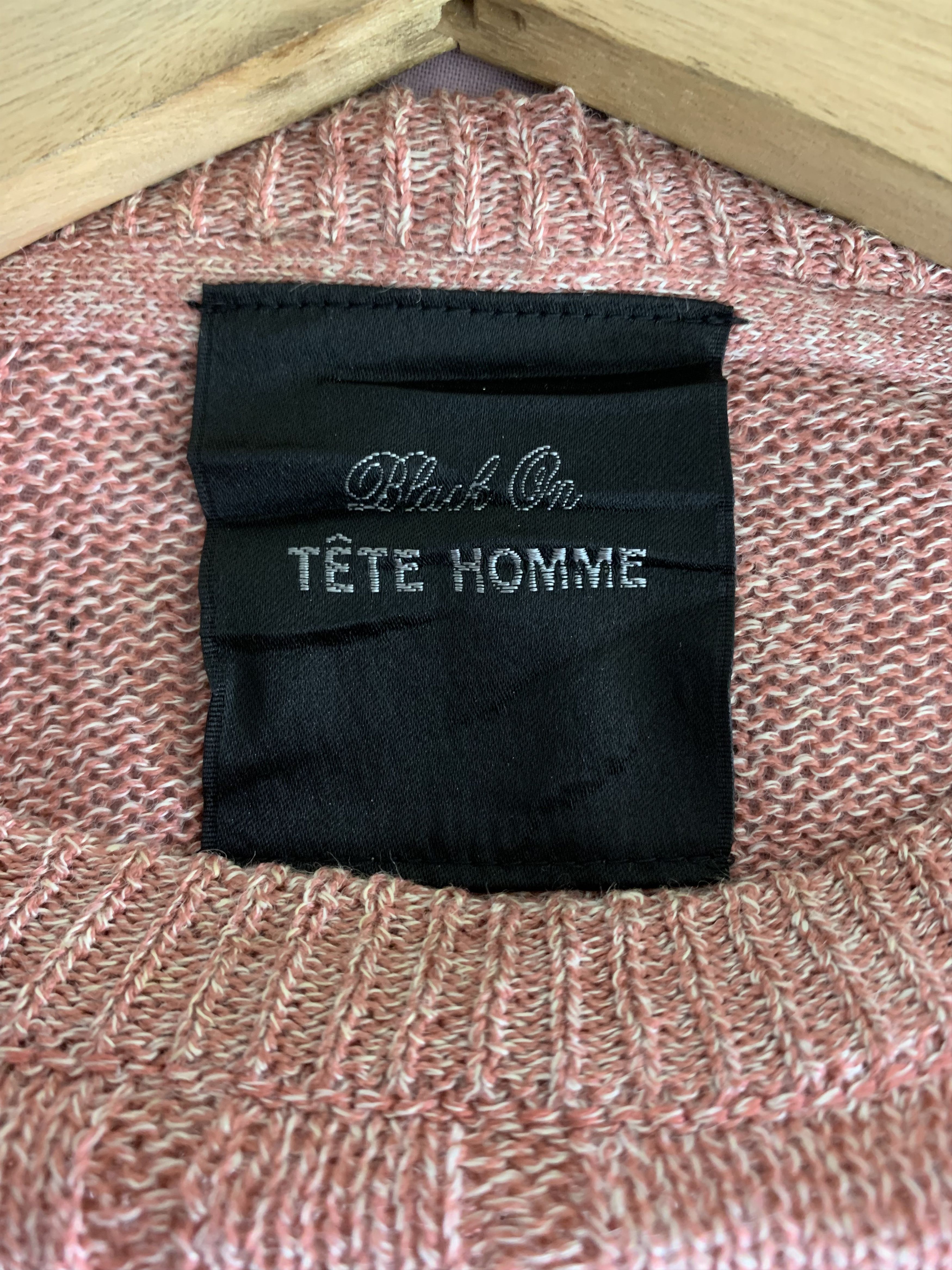 Japanese Brand × Tete Homme Tete Homme Knit Sweater Crochet Size US M / EU 48-50 / 2 - 3 Thumbnail