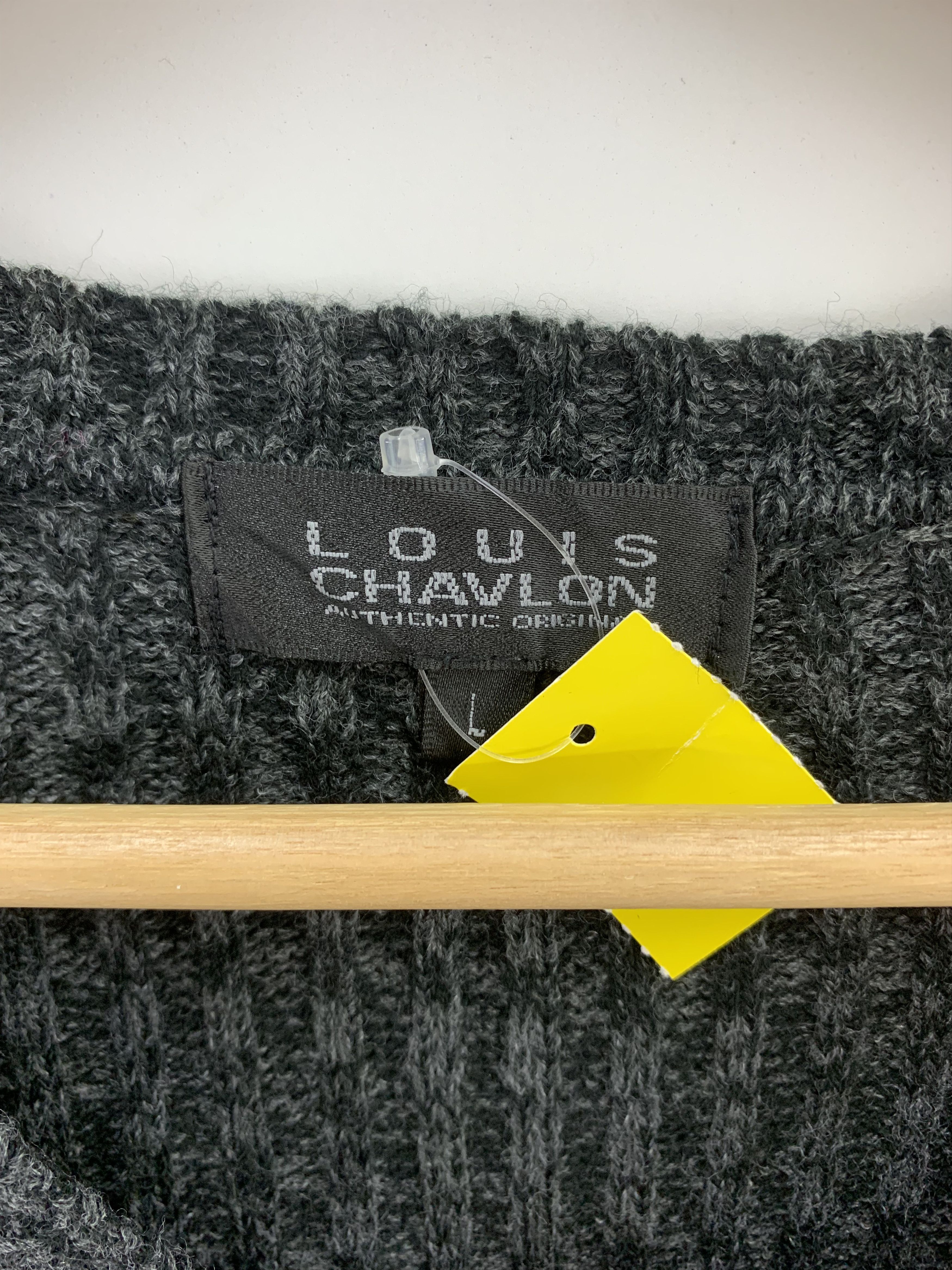 Vintage Louis Chavlon Knit Sweater Size US L / EU 52-54 / 3 - 3 Thumbnail