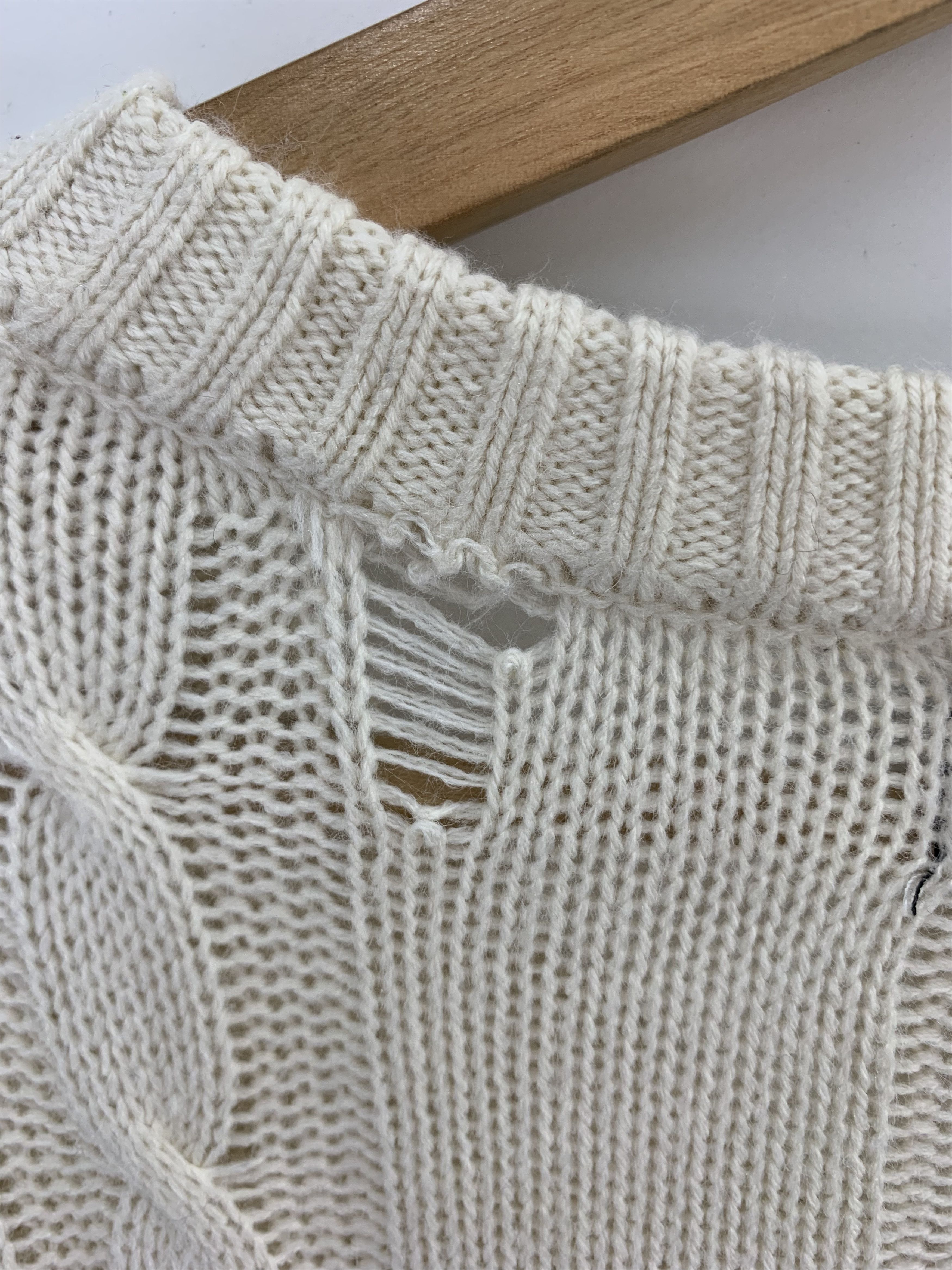 Japanese Brand × Vintage Cinema Wool Knit Crochet Shirt Long Sleeve Size US M / EU 48-50 / 2 - 5 Thumbnail