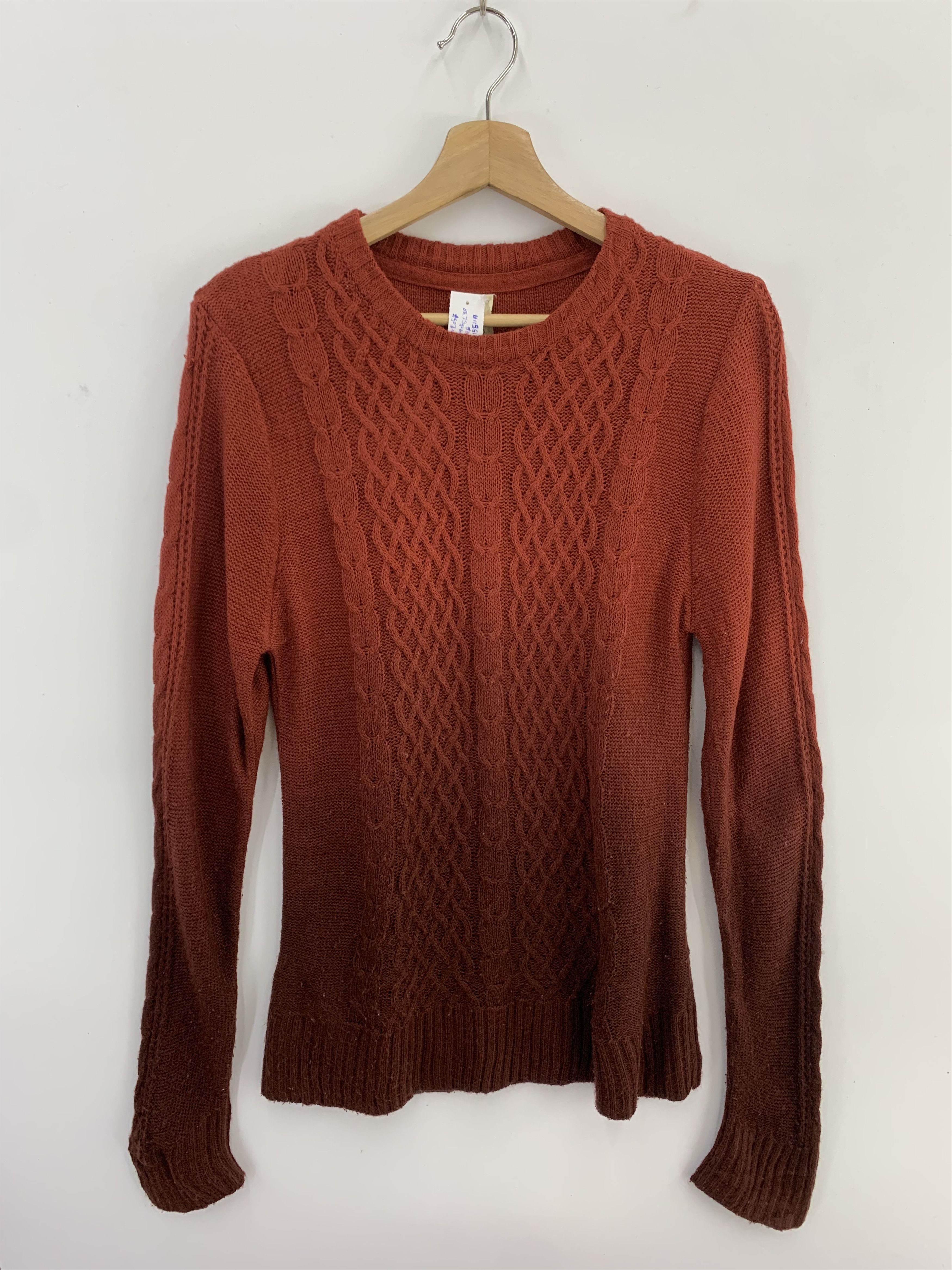 Japanese Brand Two Tone Wool Knit Crochet Sweater Size US M / EU 48-50 / 2 - 1 Thumbnail