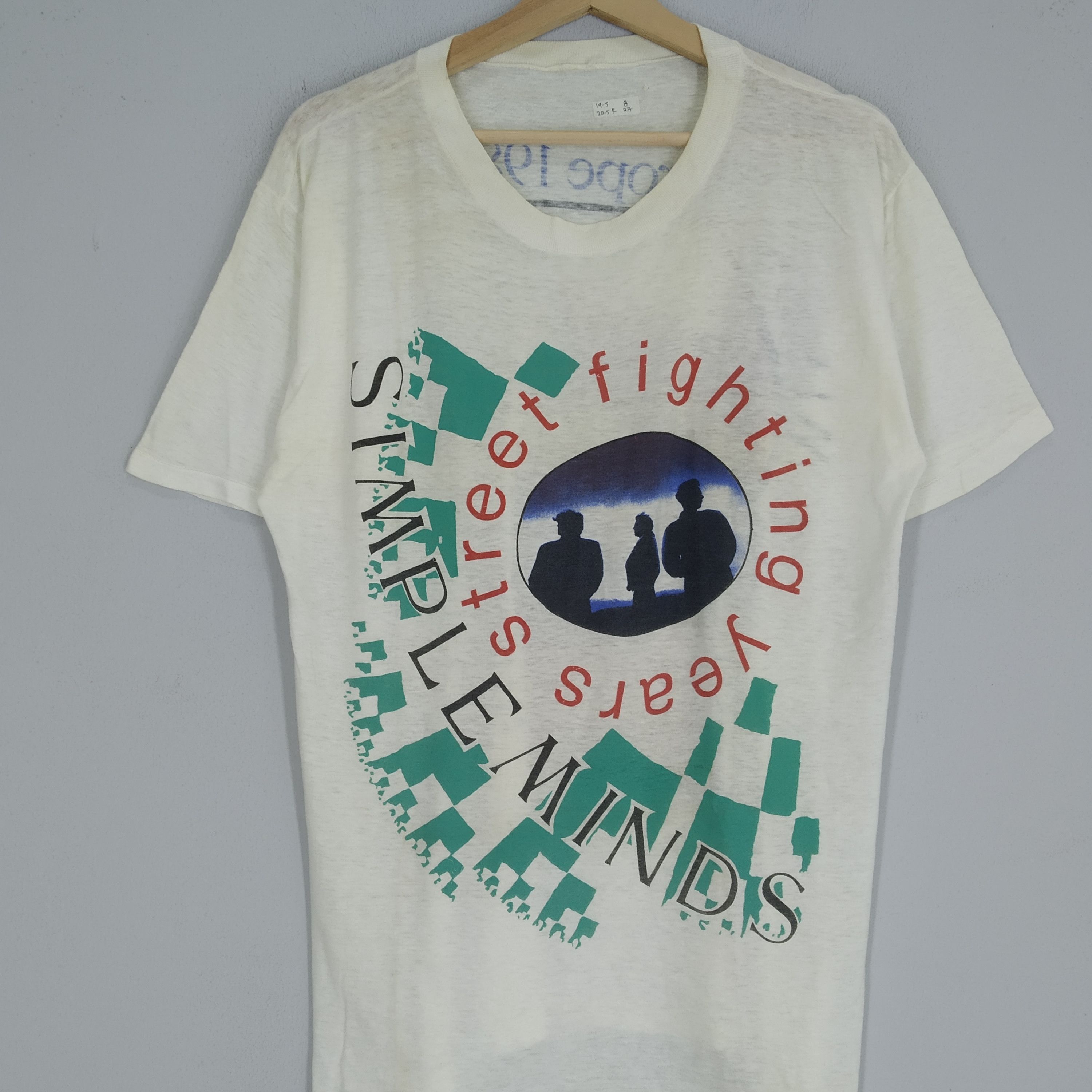 Band Tees Vintage 80s Simple Minds Band Post Punk Rock New Wave Rock Size US L / EU 52-54 / 3 - 3 Thumbnail