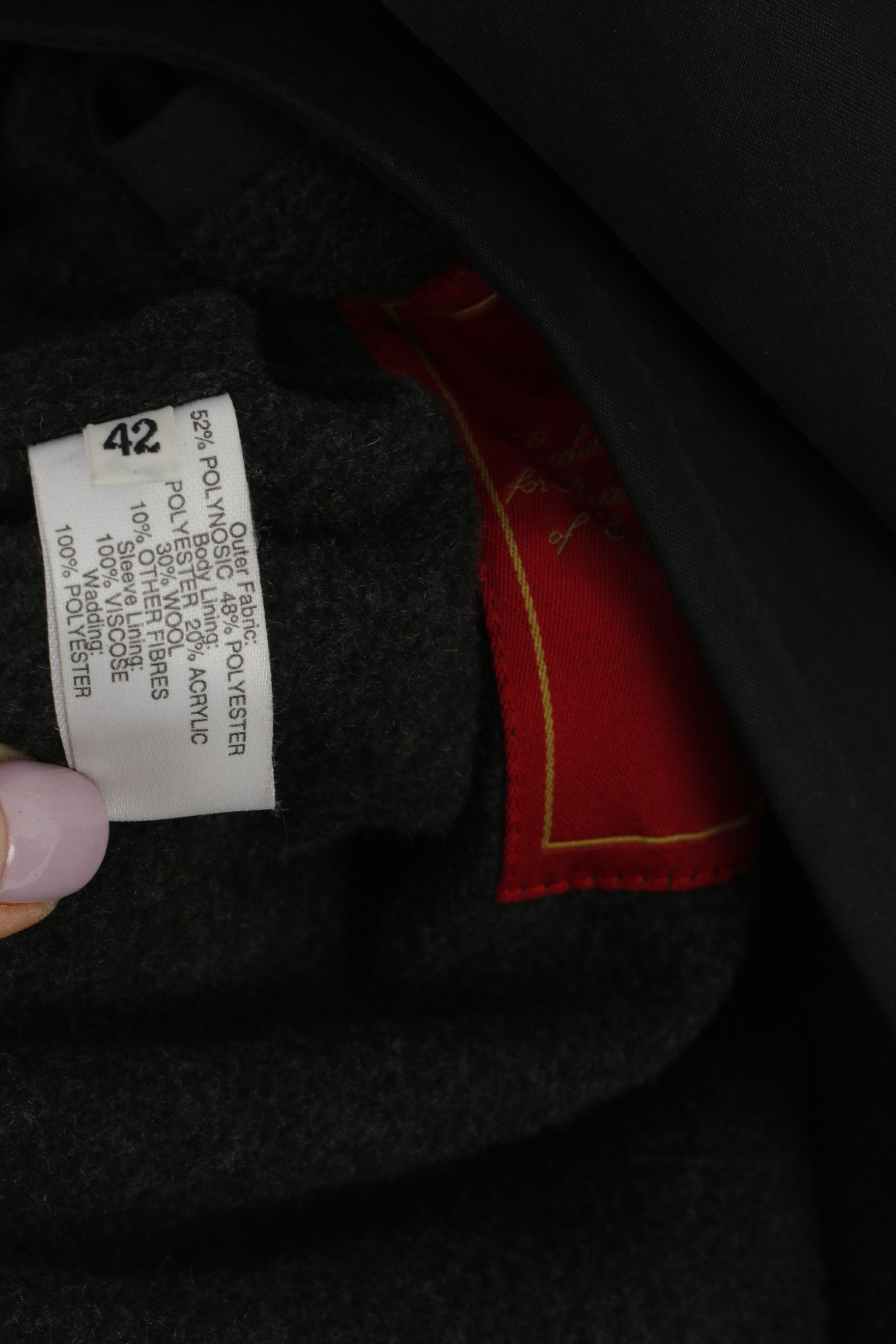 Vintage Baker Street Men 42 L Long Coat Black Design in Italy 3114 Size US L / EU 52-54 / 3 - 6 Thumbnail