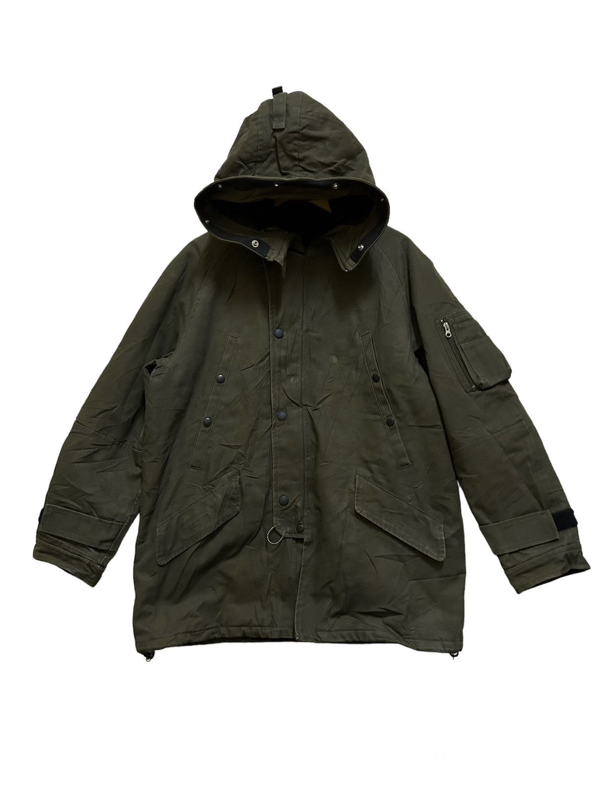 image of If Six Was Nine Crazy Worked Ppfm Hooded Jacket Work in Browns, Men's (Size XL)