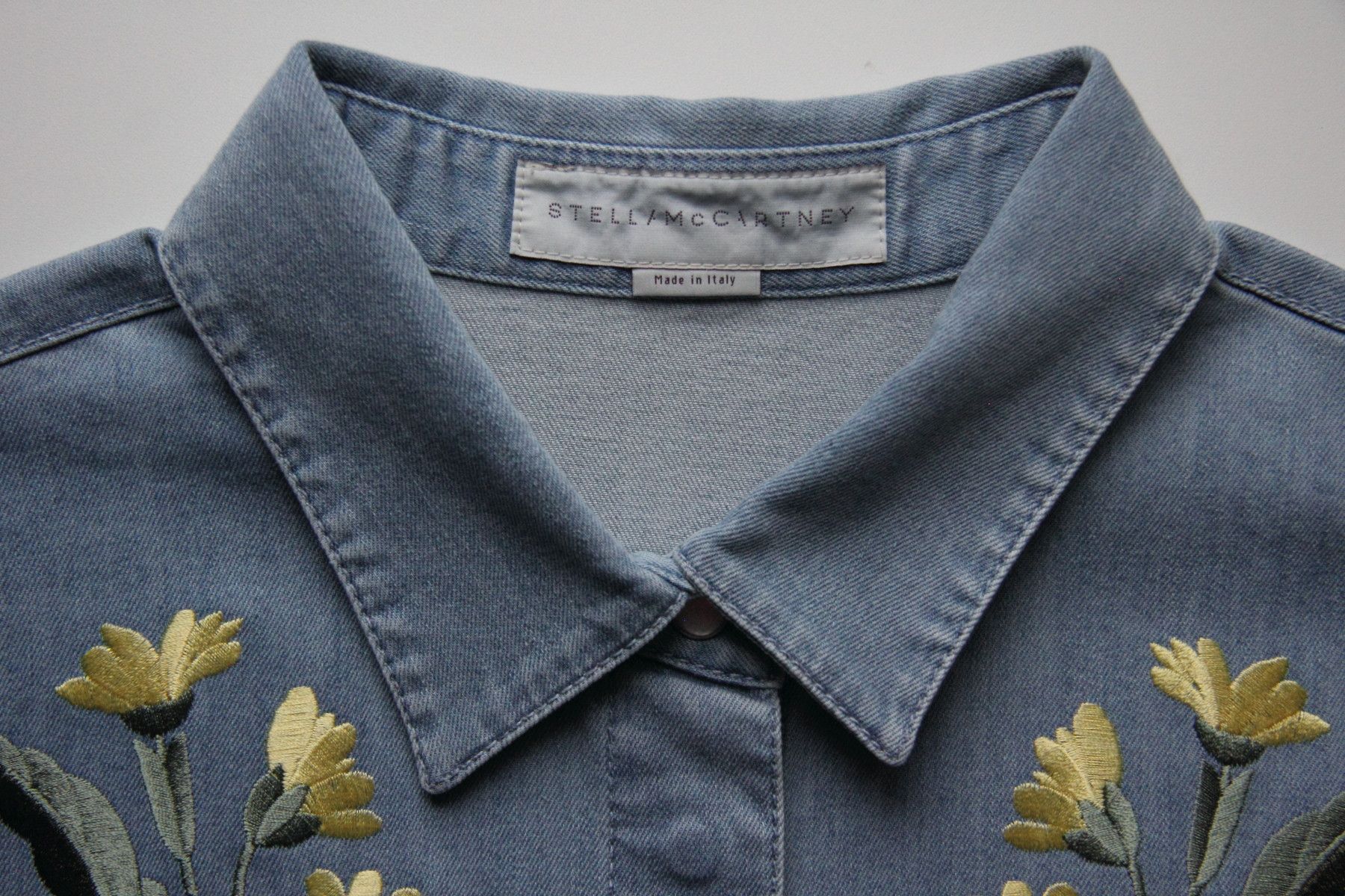 Stella McCartney STELLA MCCARTNEY EMBROIDERED DENIM SHIRT SIZE 42 Size M / US 6-8 / IT 42-44 - 3 Thumbnail