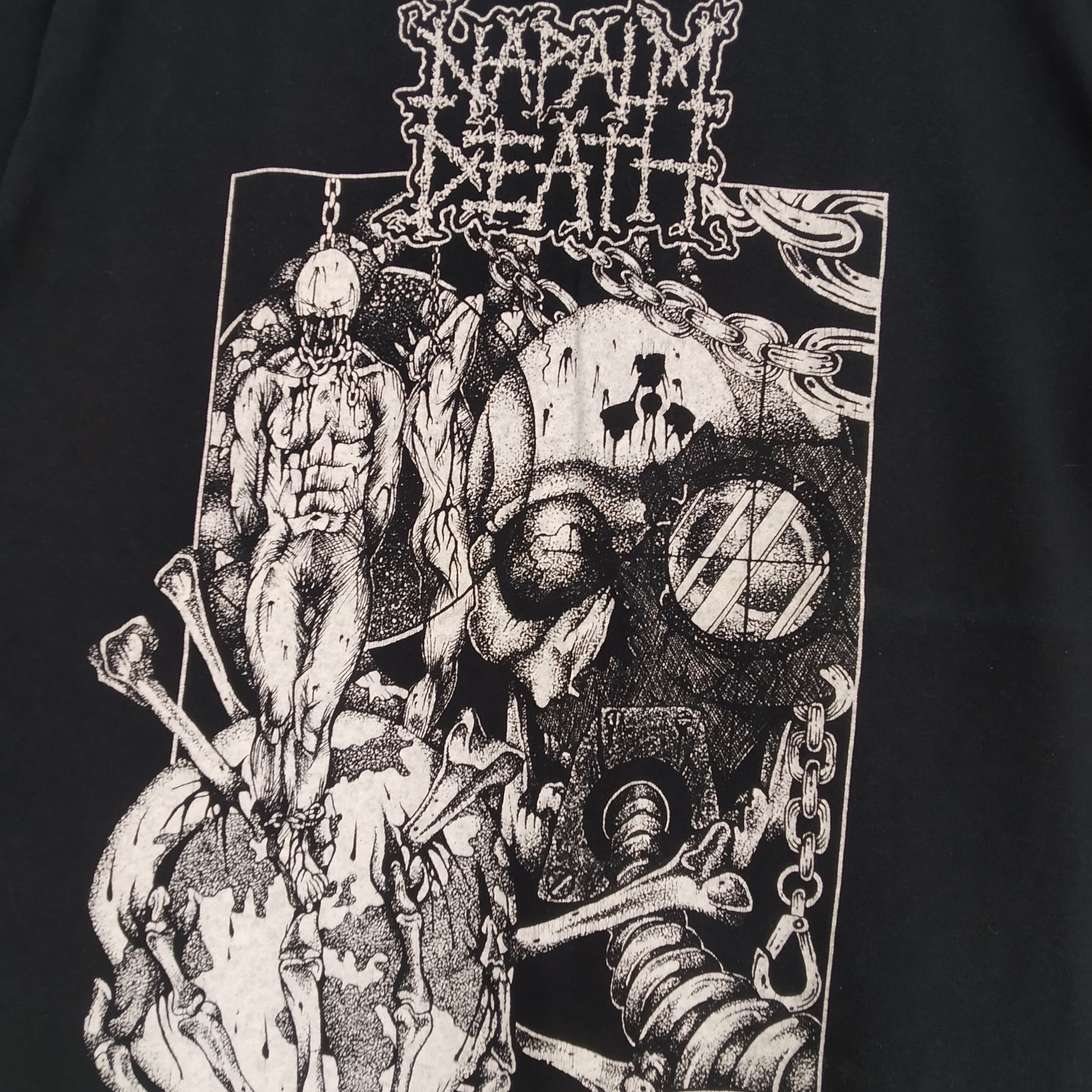 Band Tees Vintage Y2K Napalm Death Band Death Metal Rock T-shirt Size US M / EU 48-50 / 2 - 4 Thumbnail