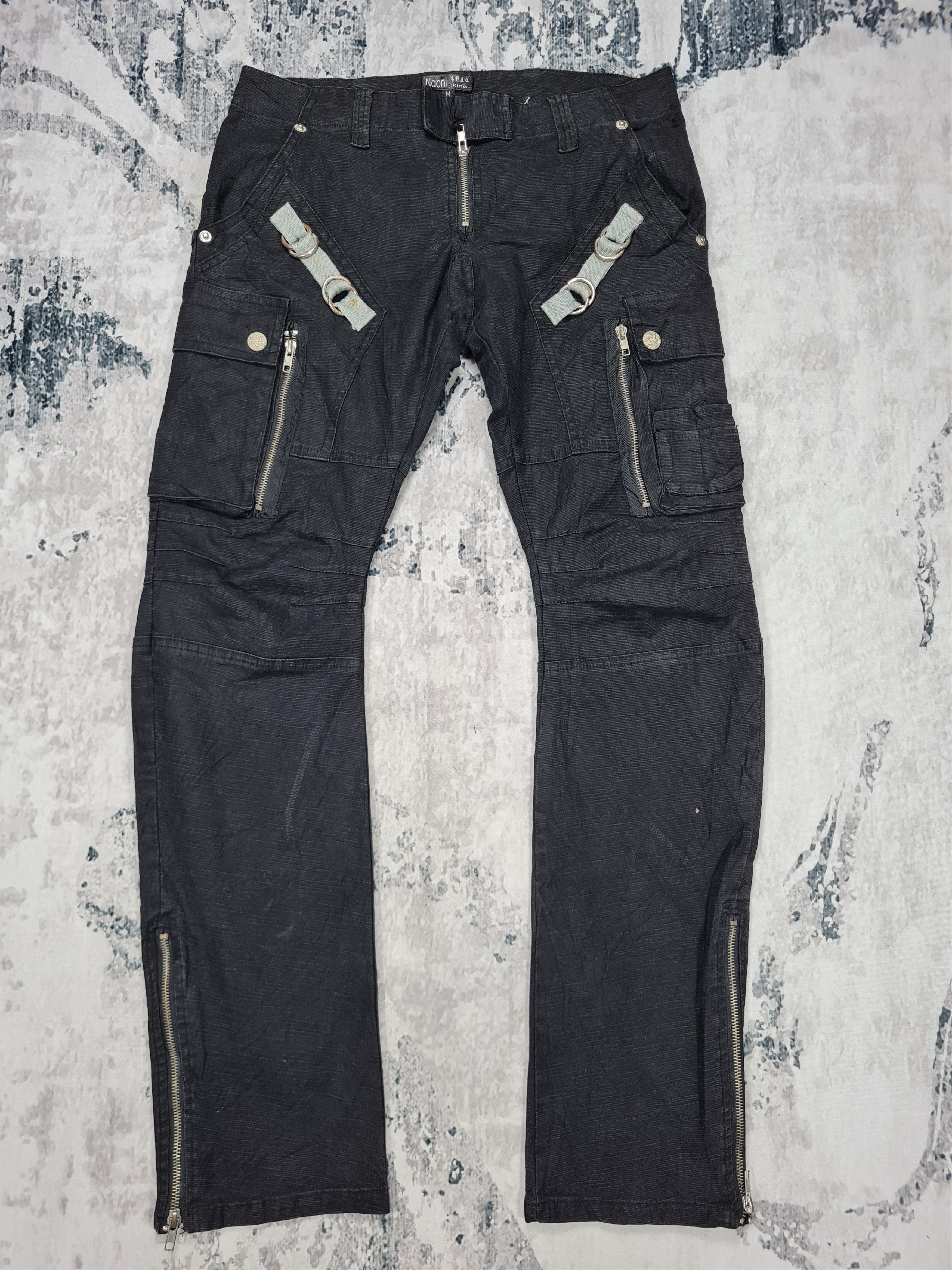 image of If Six Was Nine Naoni Tactical Parachute Cargo Bondage Pants 33X31 Jb0061 in Black, Men's