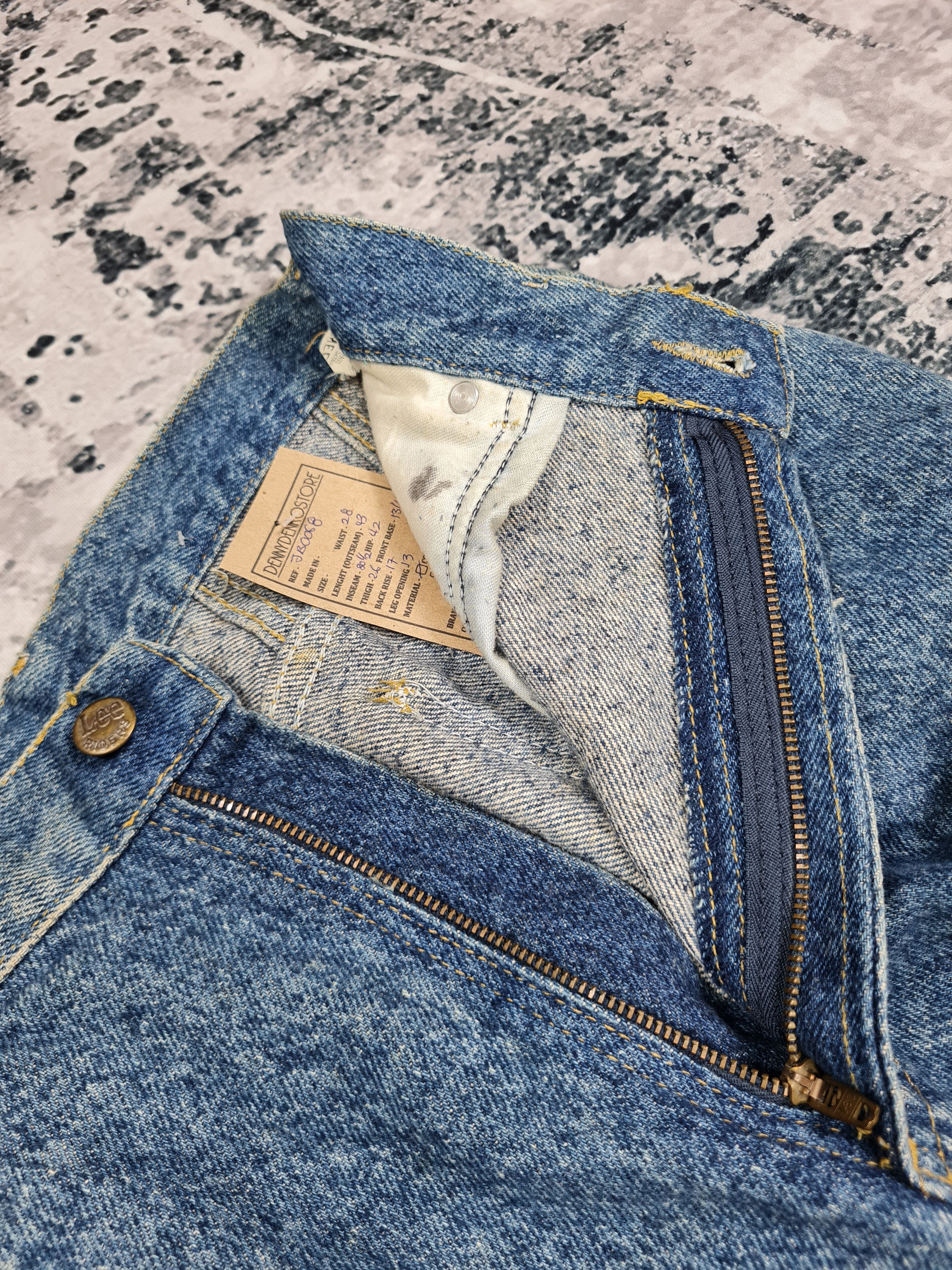 Lee Vintage Lee Stone Wash Acid Wash Jeans 28x30.5 JB0068 Size US 28 / EU 44 - 9 Thumbnail