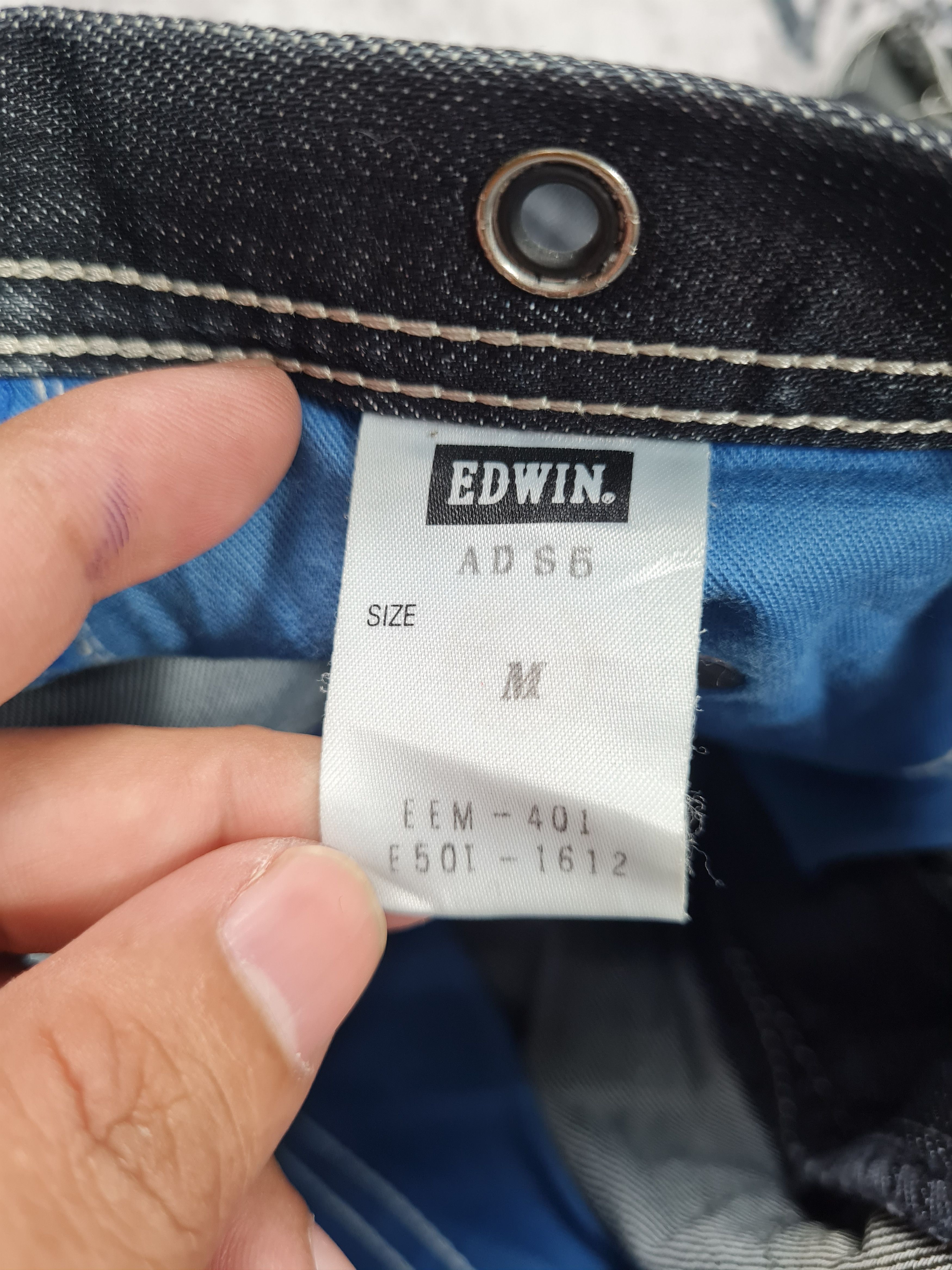 Edwin EDWIN FUNCTION Ripped Distressed Design Jeans 33x33 JB0034 Size US 33 - 10 Thumbnail