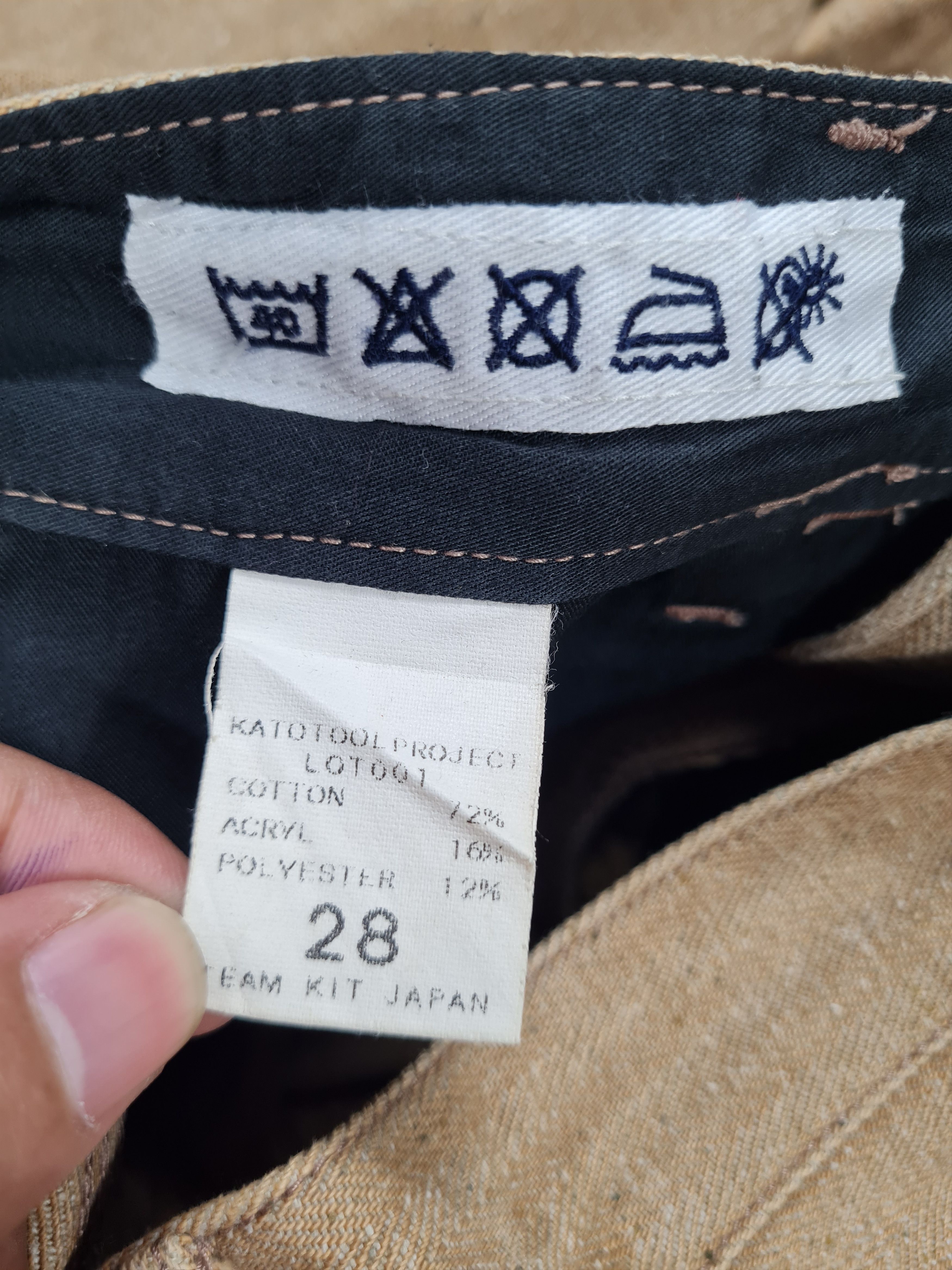 Japanese Brand KATOTOOL PROJECT Workwear Retro Style Pants 28x29 JB0036 Size US 28 / EU 44 - 10 Thumbnail