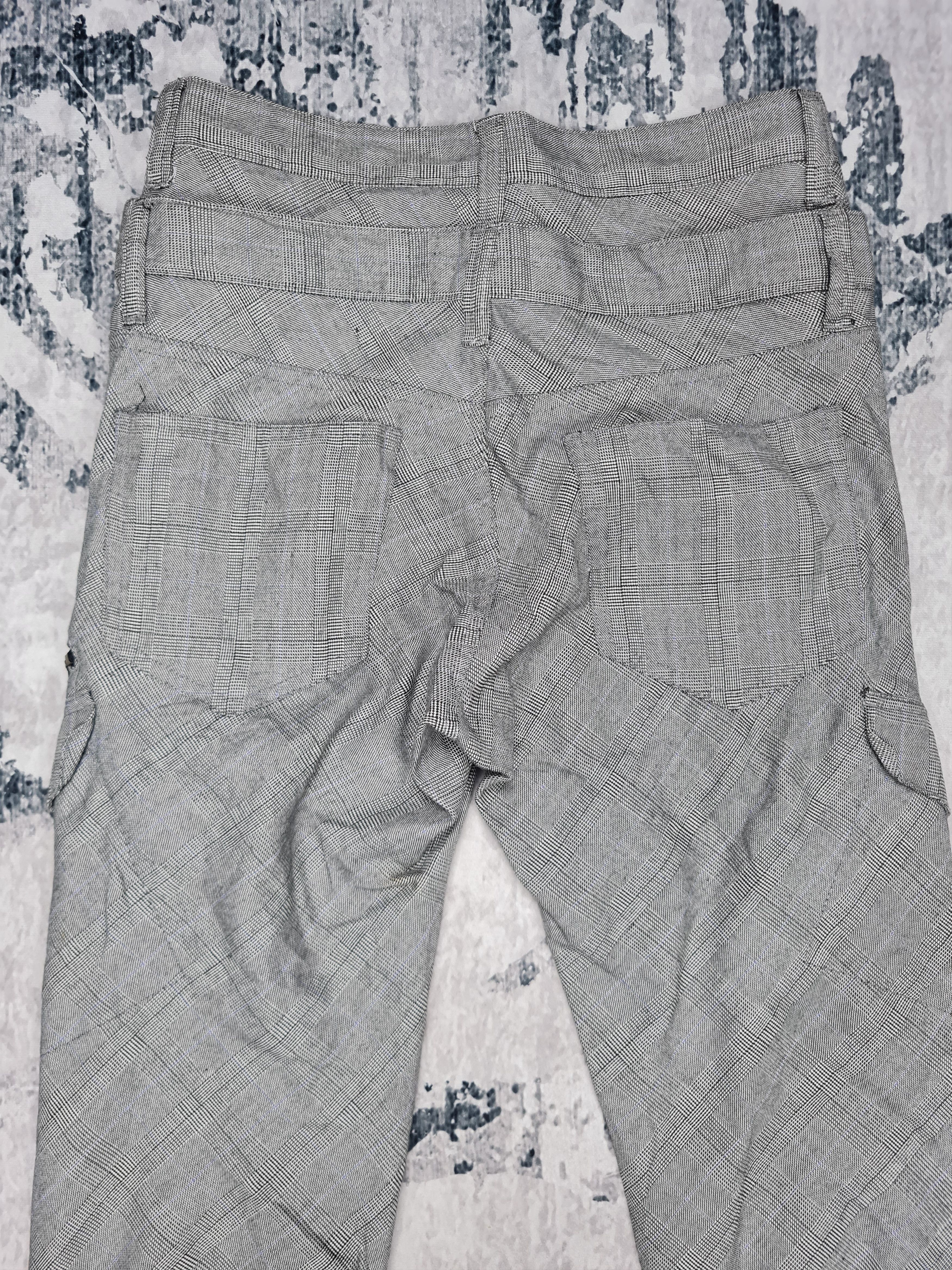 Japanese Brand Double Waist Multi Pocket Checked Punk Design 30x31 JB0014 Size US 30 / EU 46 - 6 Thumbnail