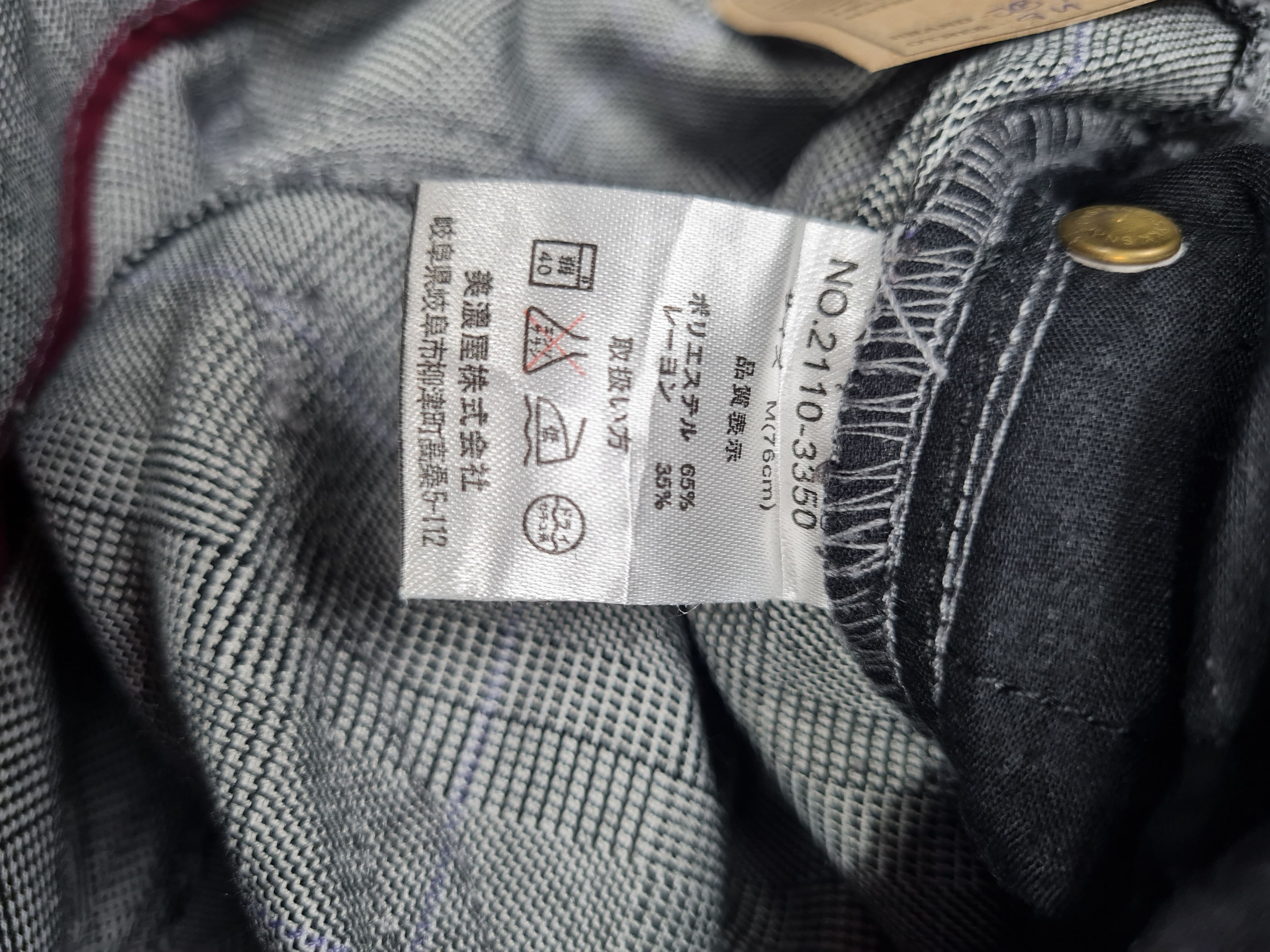 Japanese Brand Double Waist Multi Pocket Checked Punk Design 30x31 JB0014 Size US 30 / EU 46 - 9 Thumbnail