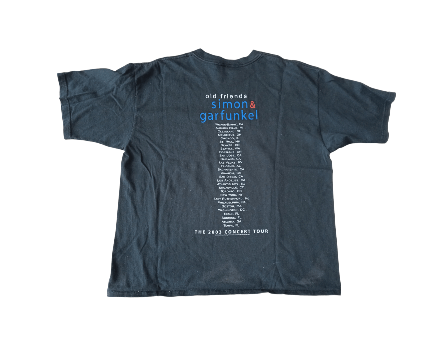 Vintage Vintage 00s Simon & Garfunkel 2003 Cropped T Shirt Size US XL / EU 56 / 4 - 2 Thumbnail