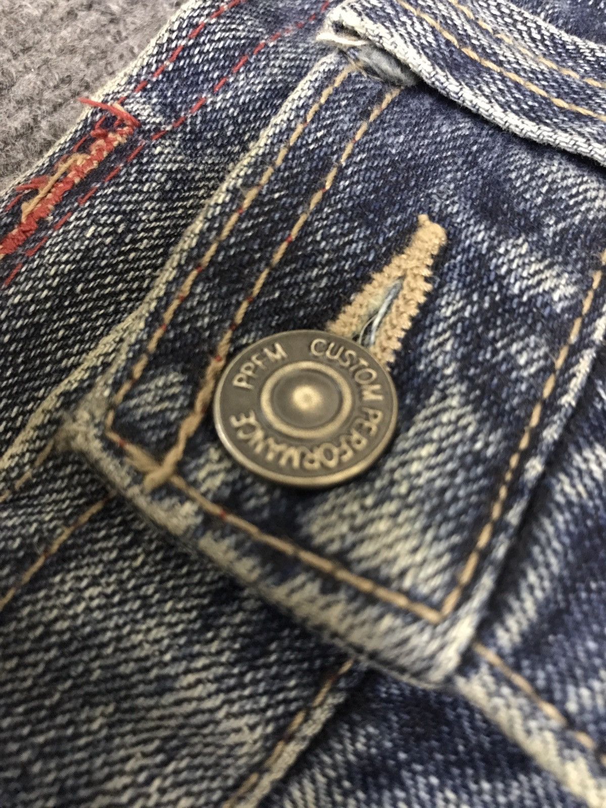 PPFM Archival Design PPFM Distressed Hybrid Jeans Size US 31 - 18 Thumbnail