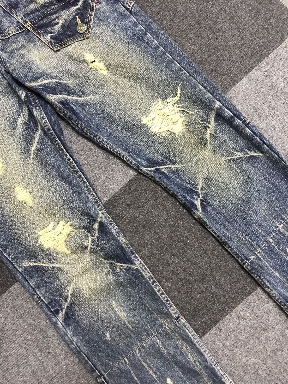 PPFM Archival Design PPFM Distressed Hybrid Jeans Size US 31 - 3 Thumbnail
