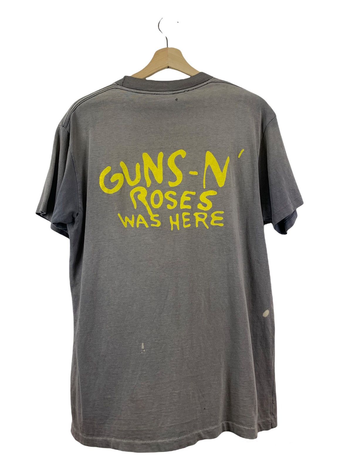 Guns N' Roses 🔥VINTAGE 80’s GUNS N’ ROSES “WAS HERE” TEES Size US L / EU 52-54 / 3 - 6 Thumbnail