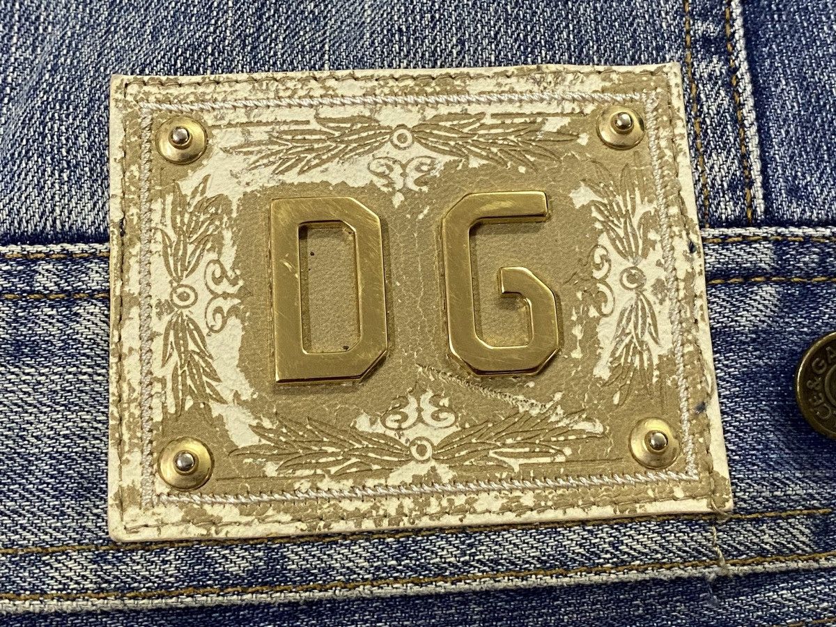 Designer Rare‼️D&G Rigid Denim Horsehide Jacket Size US M / EU 48-50 / 2 - 12 Thumbnail