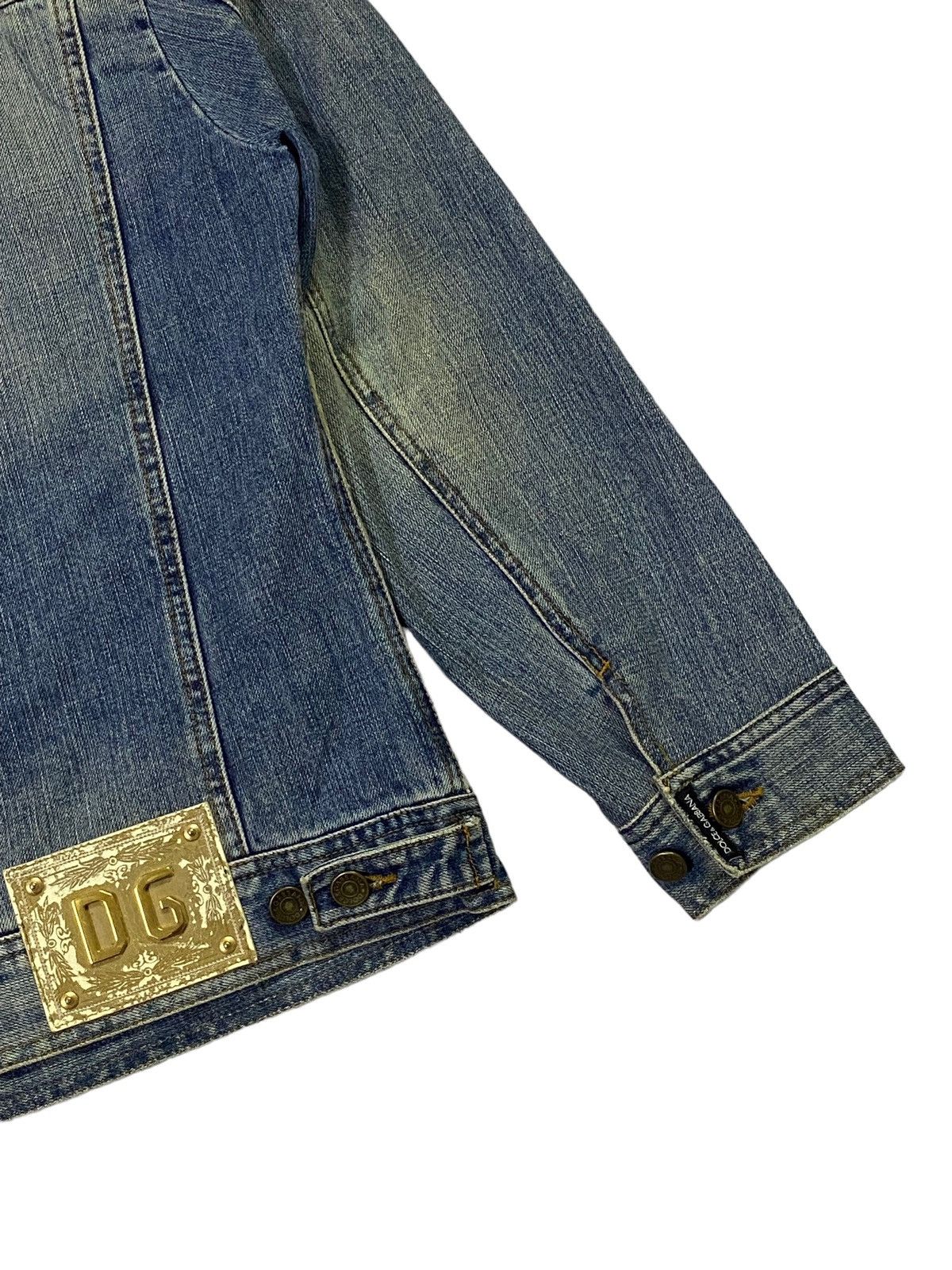 Designer Rare‼️D&G Rigid Denim Horsehide Jacket Size US M / EU 48-50 / 2 - 18 Thumbnail
