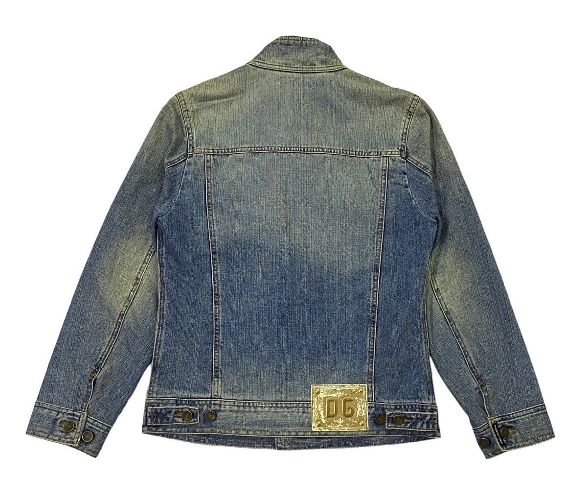 Designer Rare‼️D&G Rigid Denim Horsehide Jacket Size US M / EU 48-50 / 2 - 3 Thumbnail
