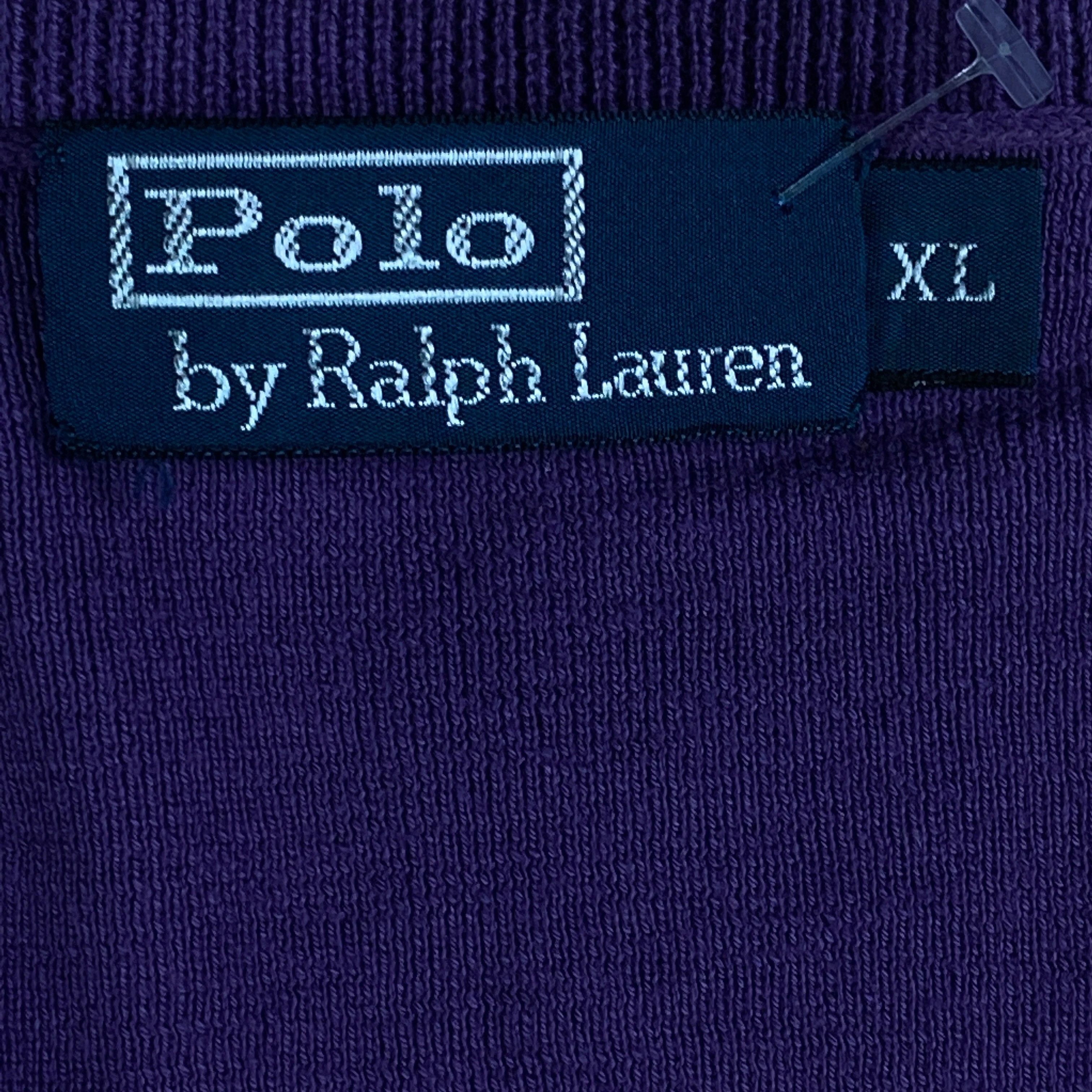 Polo Ralph Lauren × Ralph Lauren × Vintage Mens Jumper Polo Ralph Lauren Vintage Size XL V Neck Size US XL / EU 56 / 4 - 4 Thumbnail