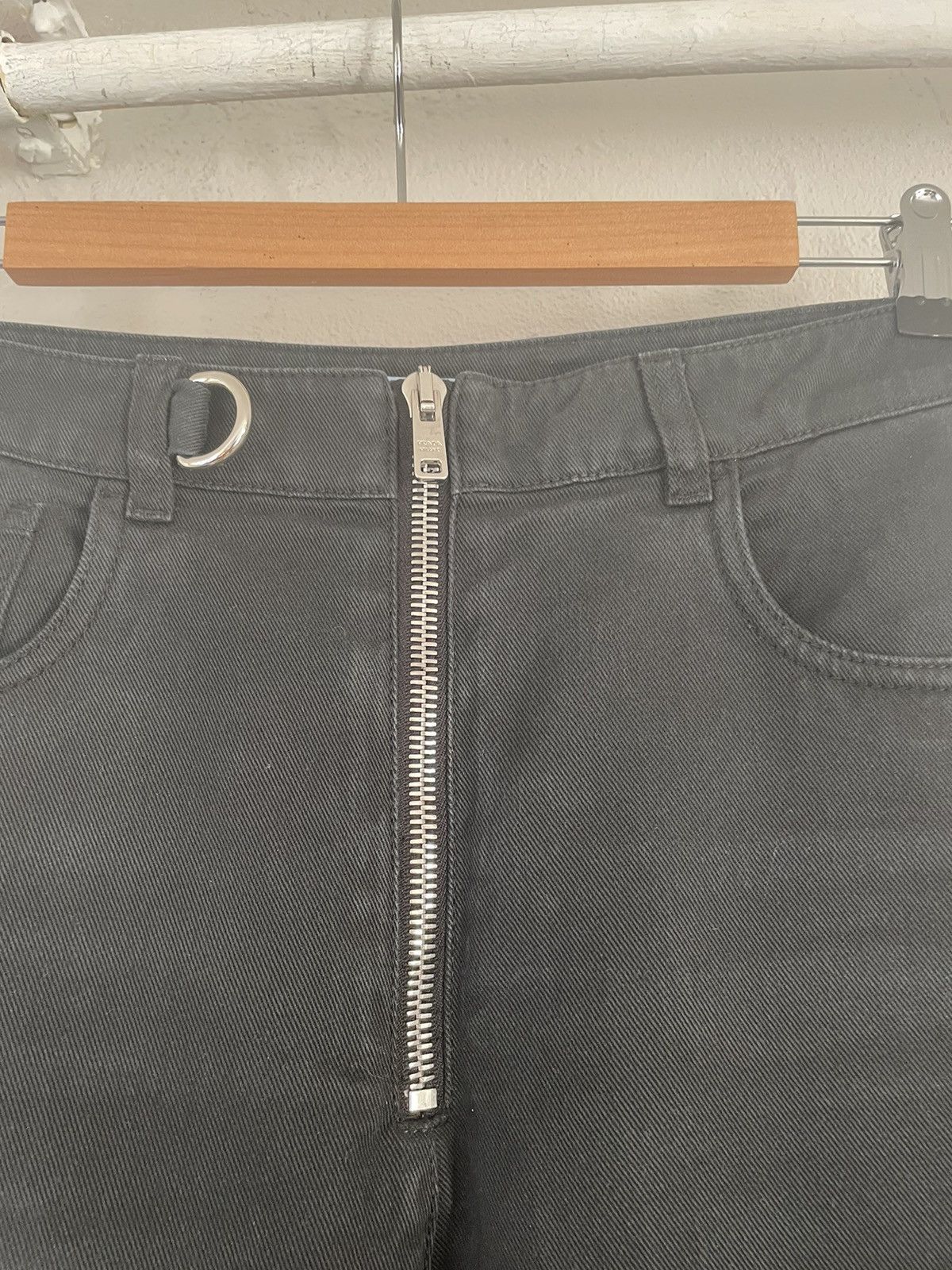 Prada Black Zipper Jeans Size US 30 / EU 46 - 6 Thumbnail