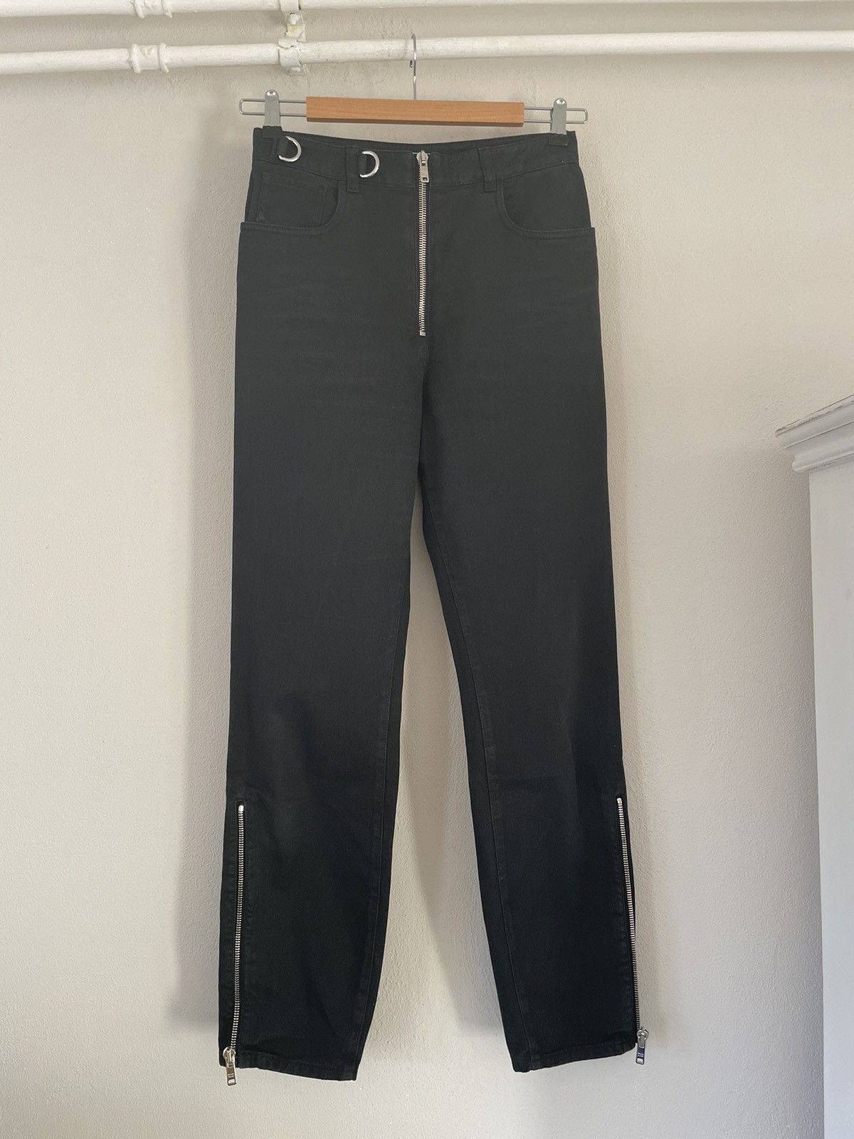 Prada Black Zipper Jeans Size US 30 / EU 46 - 1 Thumbnail