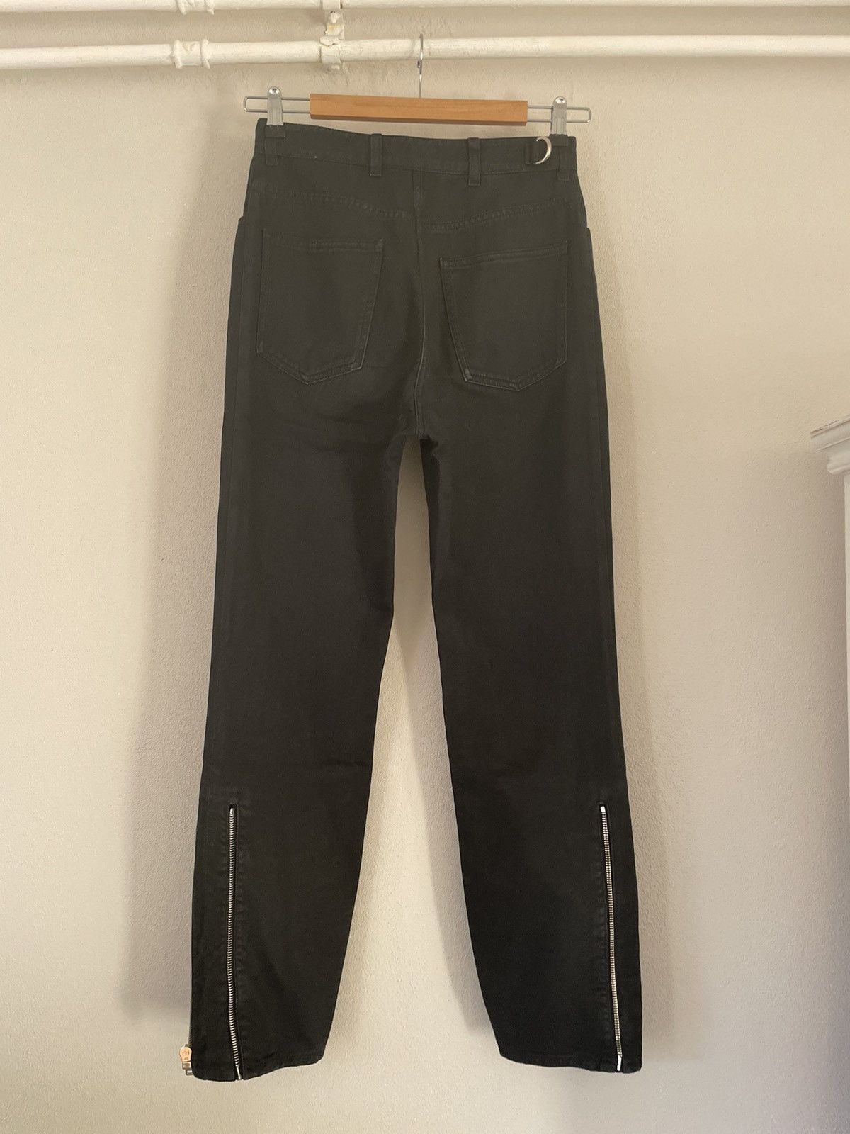 Prada Black Zipper Jeans Size US 30 / EU 46 - 2 Thumbnail
