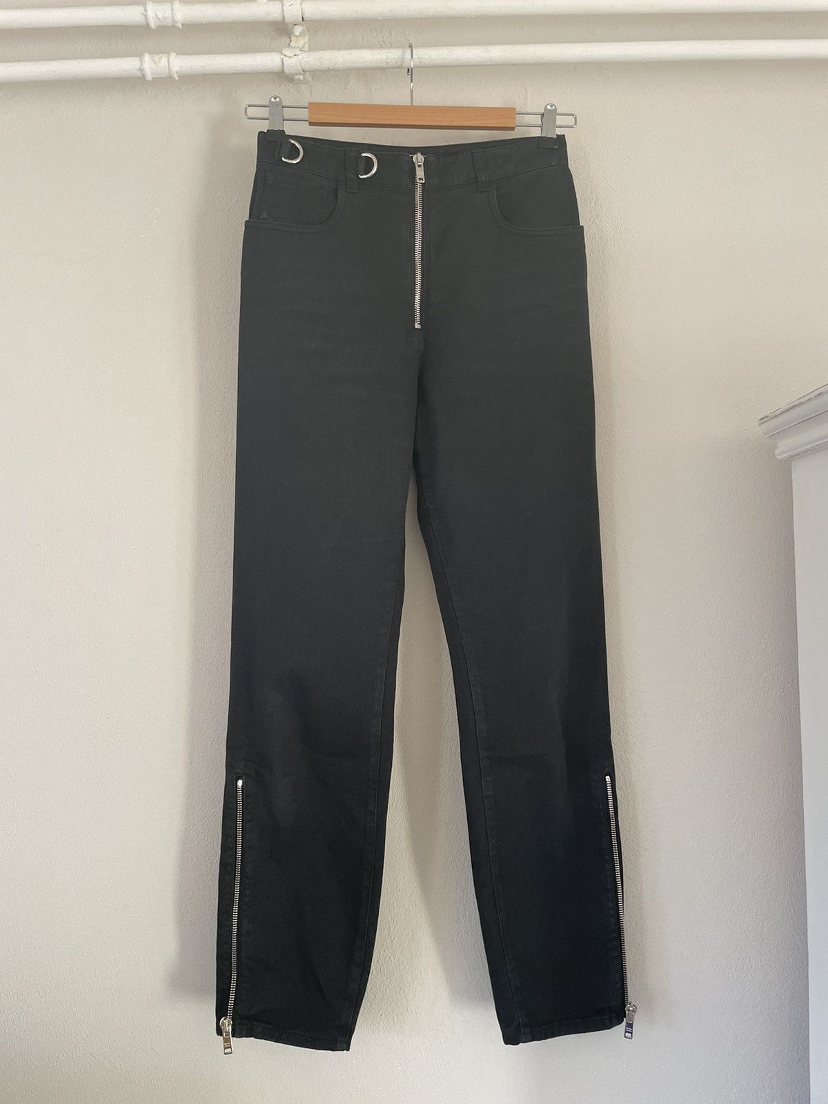 Prada Black Zipper Jeans Size US 30 / EU 46 - 9 Thumbnail