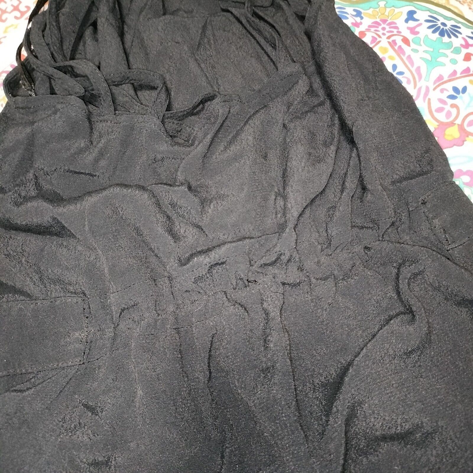 Designer Mossman Dress A Line Mini Halter Crepe Cutout Strappy LBD Size S / US 4 / IT 40 - 10 Thumbnail