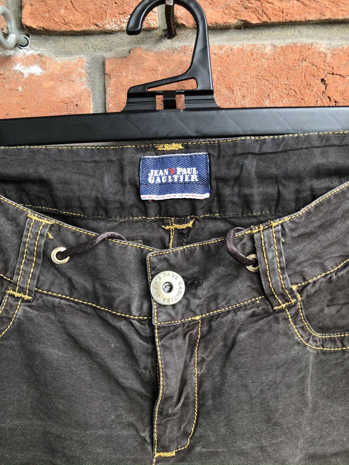 Jean Paul Gaultier Brown Drawstring Pants Size US 28 / EU 44 - 2 Thumbnail
