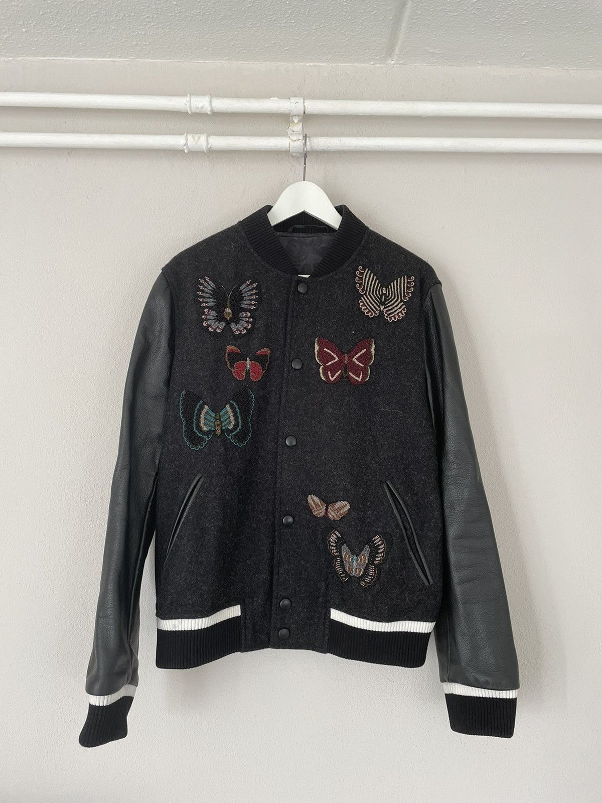 Valentino Valentino Butterfly Varsity Bomber Jacket Size US M / EU 48-50 / 2 - 1 Thumbnail