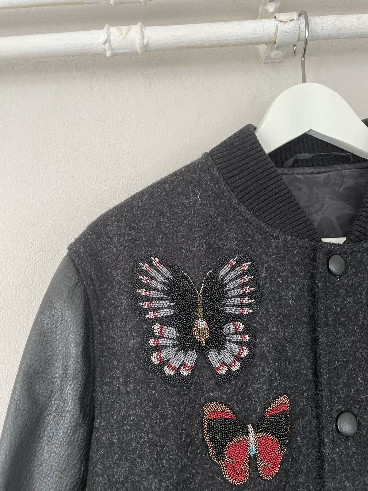 Valentino Valentino Butterfly Varsity Bomber Jacket Size US M / EU 48-50 / 2 - 4 Thumbnail