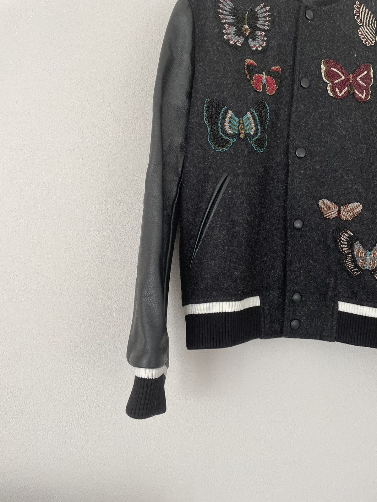 Valentino Valentino Butterfly Varsity Bomber Jacket Size US M / EU 48-50 / 2 - 8 Thumbnail