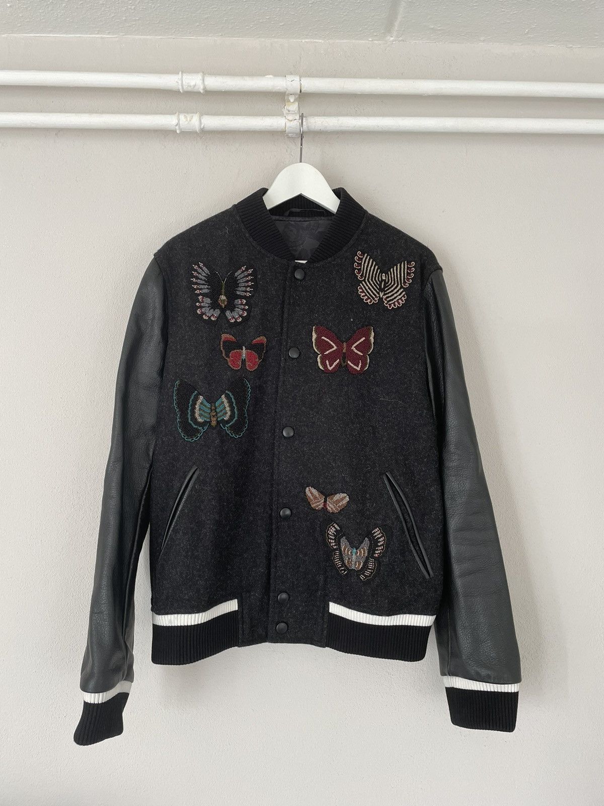 Valentino Valentino Butterfly Varsity Bomber Jacket Size US M / EU 48-50 / 2 - 3 Thumbnail