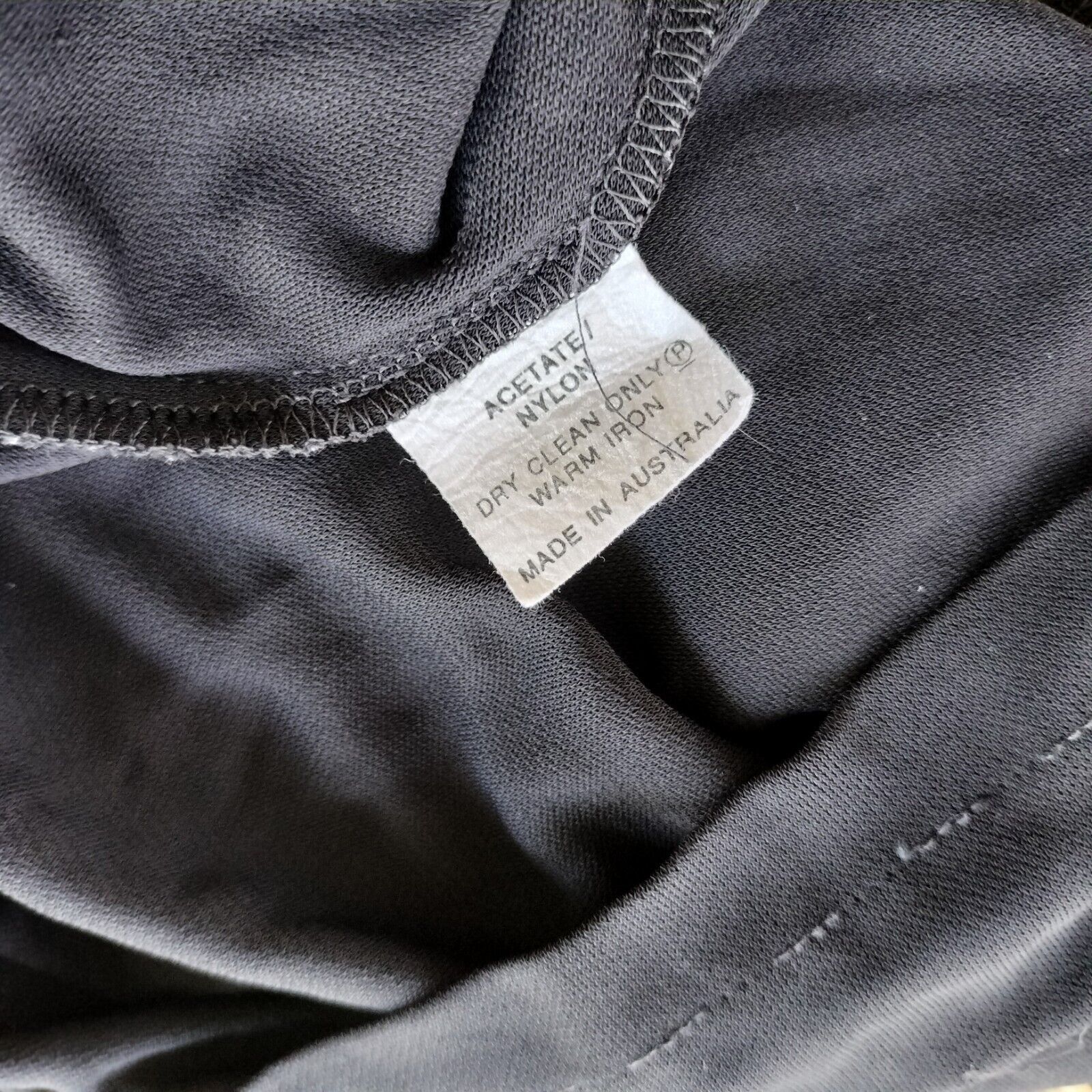 Designer × Man Made In Australia Tengdahl Vintage 90s Top Black Crossover Faux Wrap Size L / US 10 / IT 46 - 7 Thumbnail