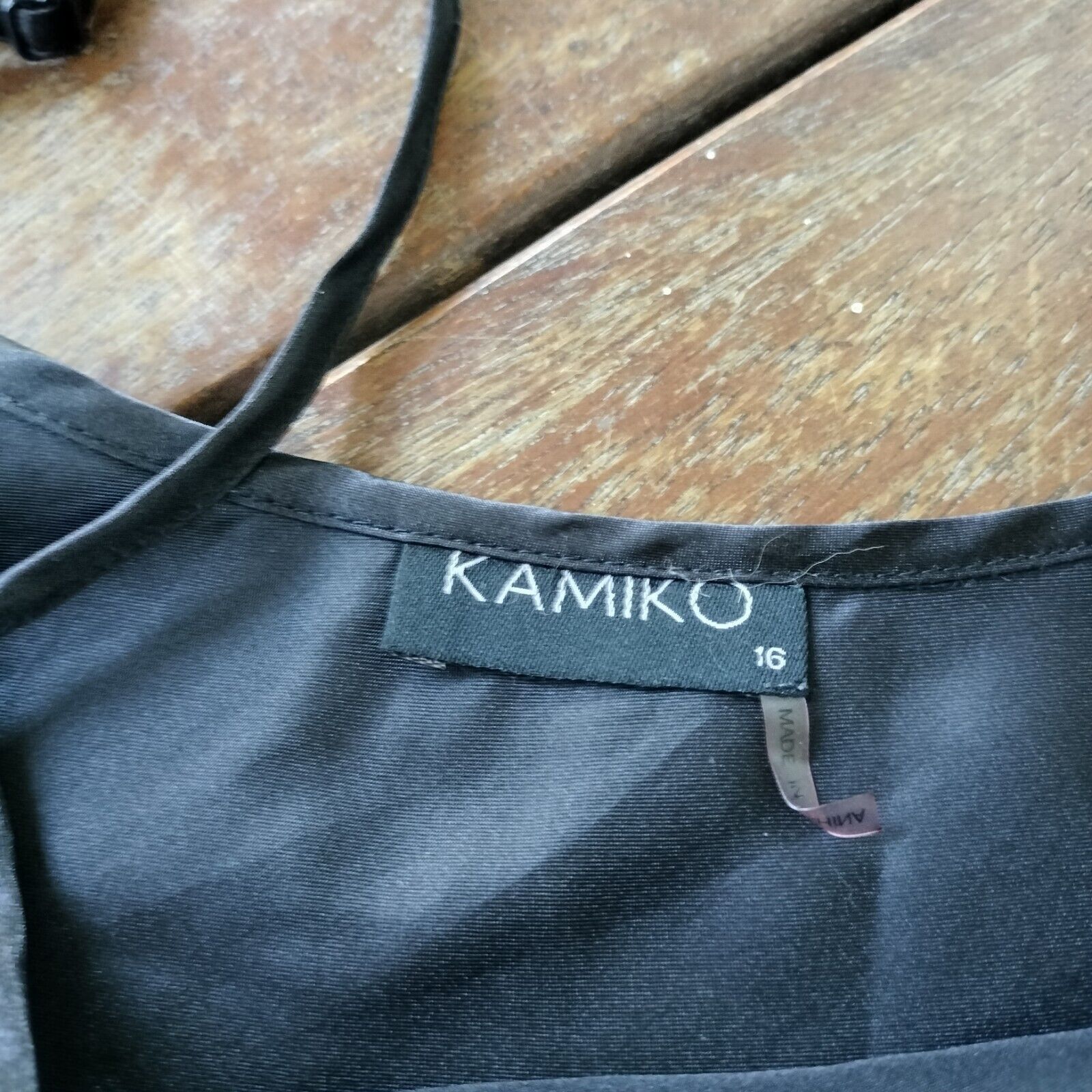 Designer × Vintage Vintage Y2K Top Black Cami Slip Crop Satin Camisole Size XL / US 12-14 / IT 48-50 - 5 Thumbnail