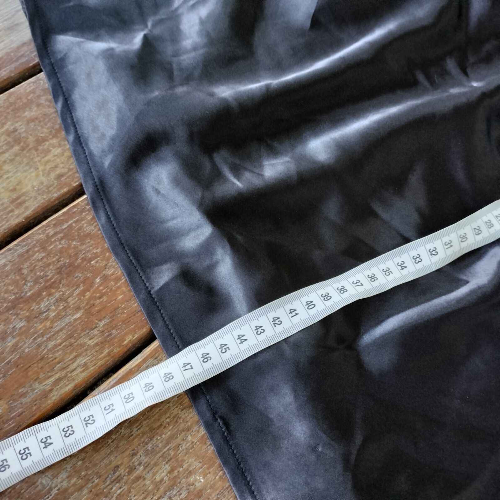 Designer × Vintage Vintage Y2K Top Black Cami Slip Crop Satin Camisole Size XL / US 12-14 / IT 48-50 - 7 Thumbnail
