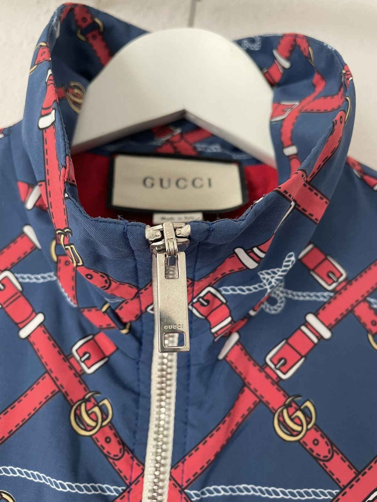 Gucci Belt Print 3M Technical Light Track Jacket Size US S / EU 44-46 / 1 - 3 Thumbnail