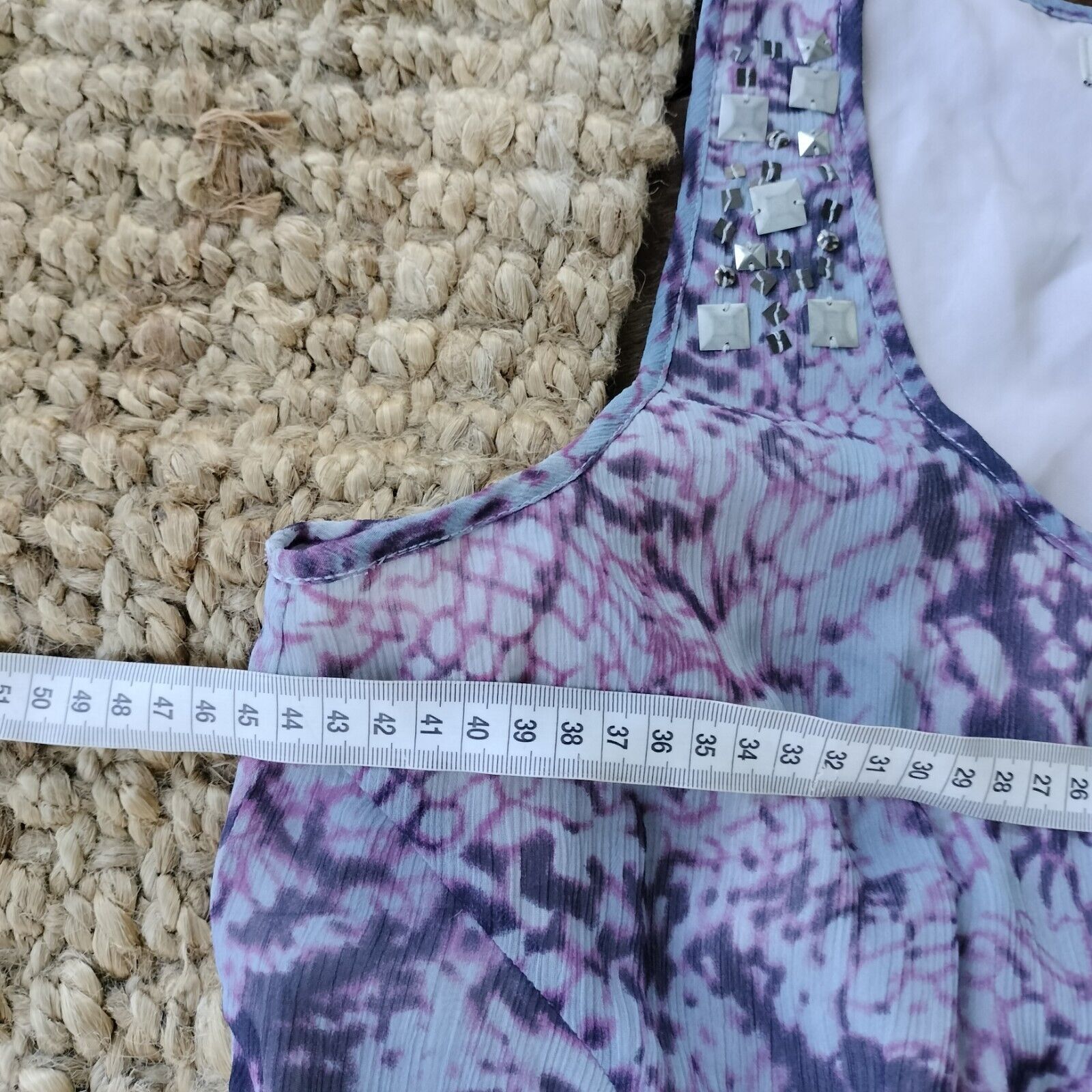 Designer Vintage Y2K Just Jeans Dress Mini Embellished Bias Cut Doof Size M / US 6-8 / IT 42-44 - 8 Thumbnail