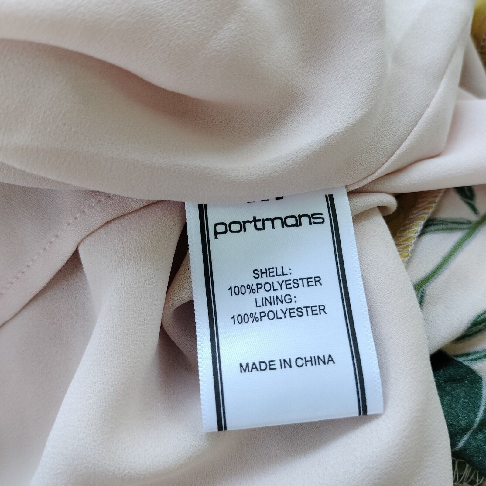 Designer Portmans Dress Pink Floral Mini A Line Off Shoulder Size L / US 10 / IT 46 - 6 Thumbnail